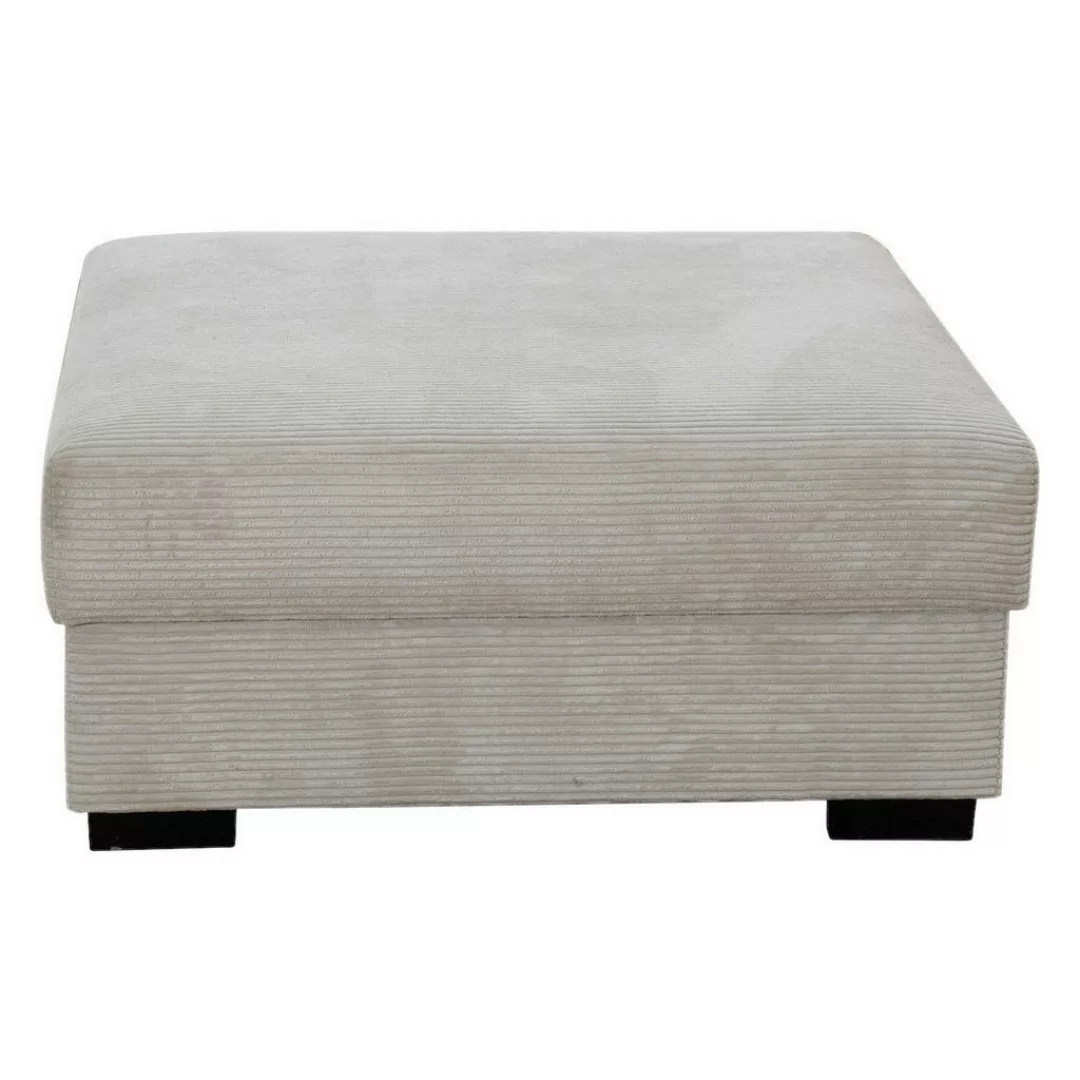 Hocker Fly beige Velourstoff B/H/T: ca. 97x45x97 cm günstig online kaufen