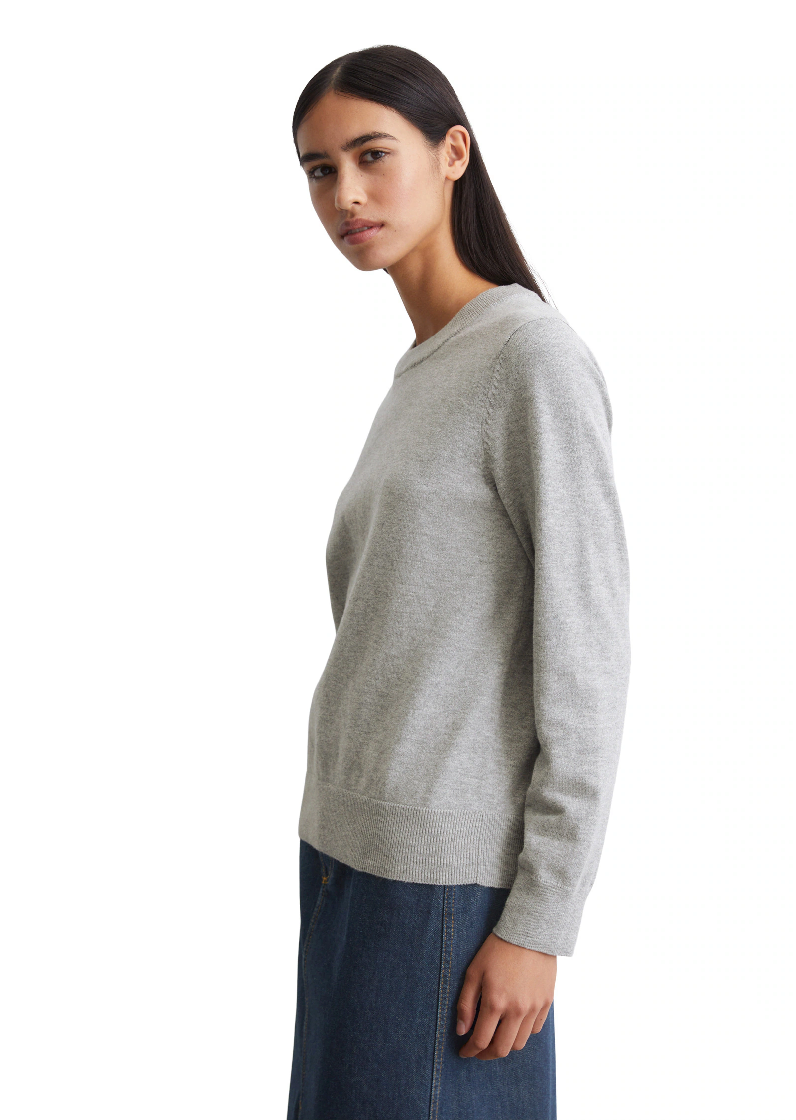 Marc OPolo DENIM Strickpullover "aus Soft Cotton Stretch" günstig online kaufen