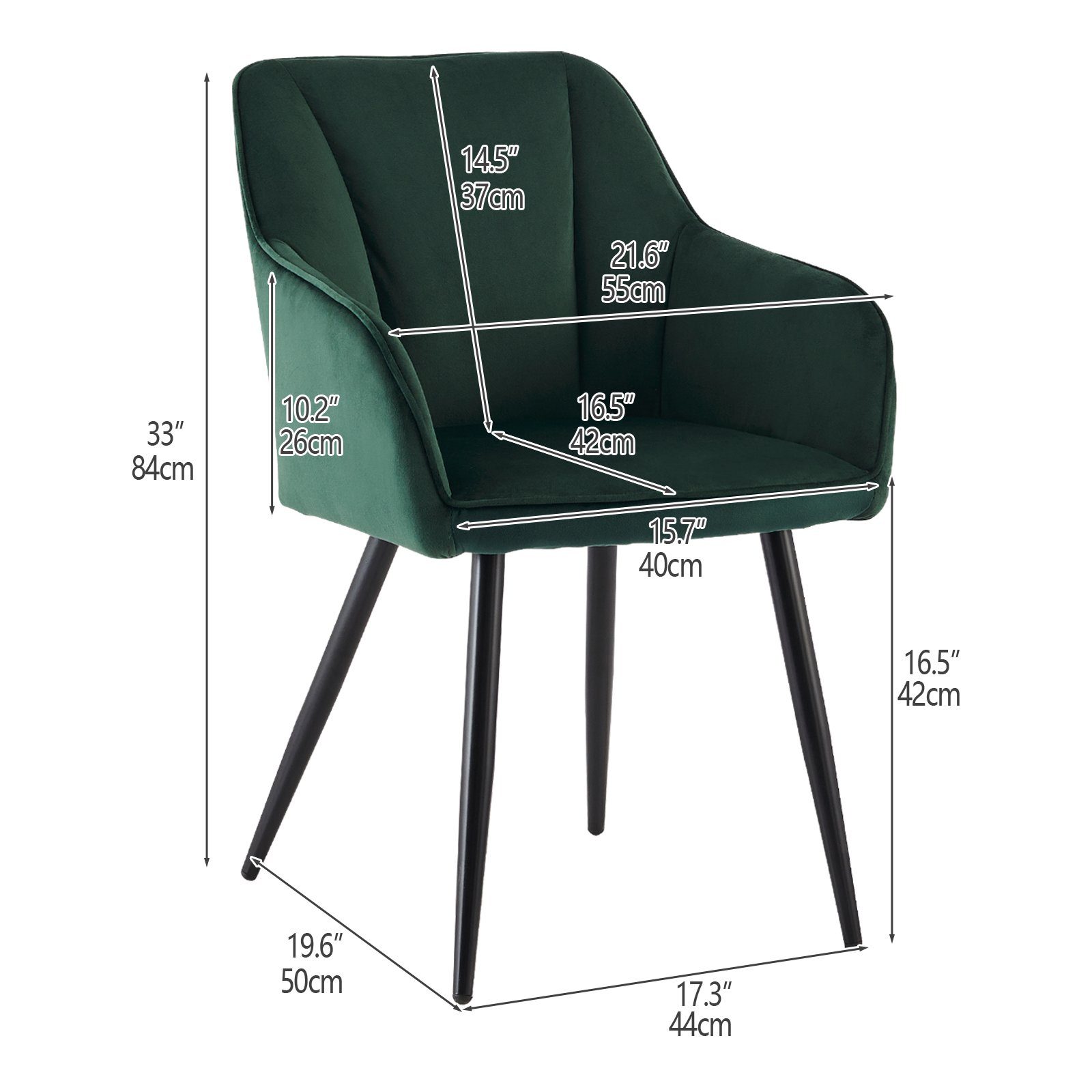 Ofcasa Esszimmerstuhl Samtstuhl (2er Set), Küchenstuhl günstig online kaufen