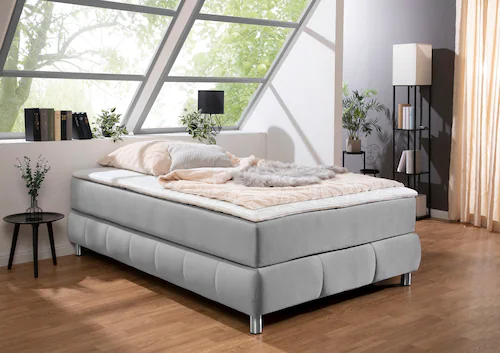 andas Boxspringbett "Salo", Ohne Kopfteil, inkl. Topper, auch in Überlänge günstig online kaufen