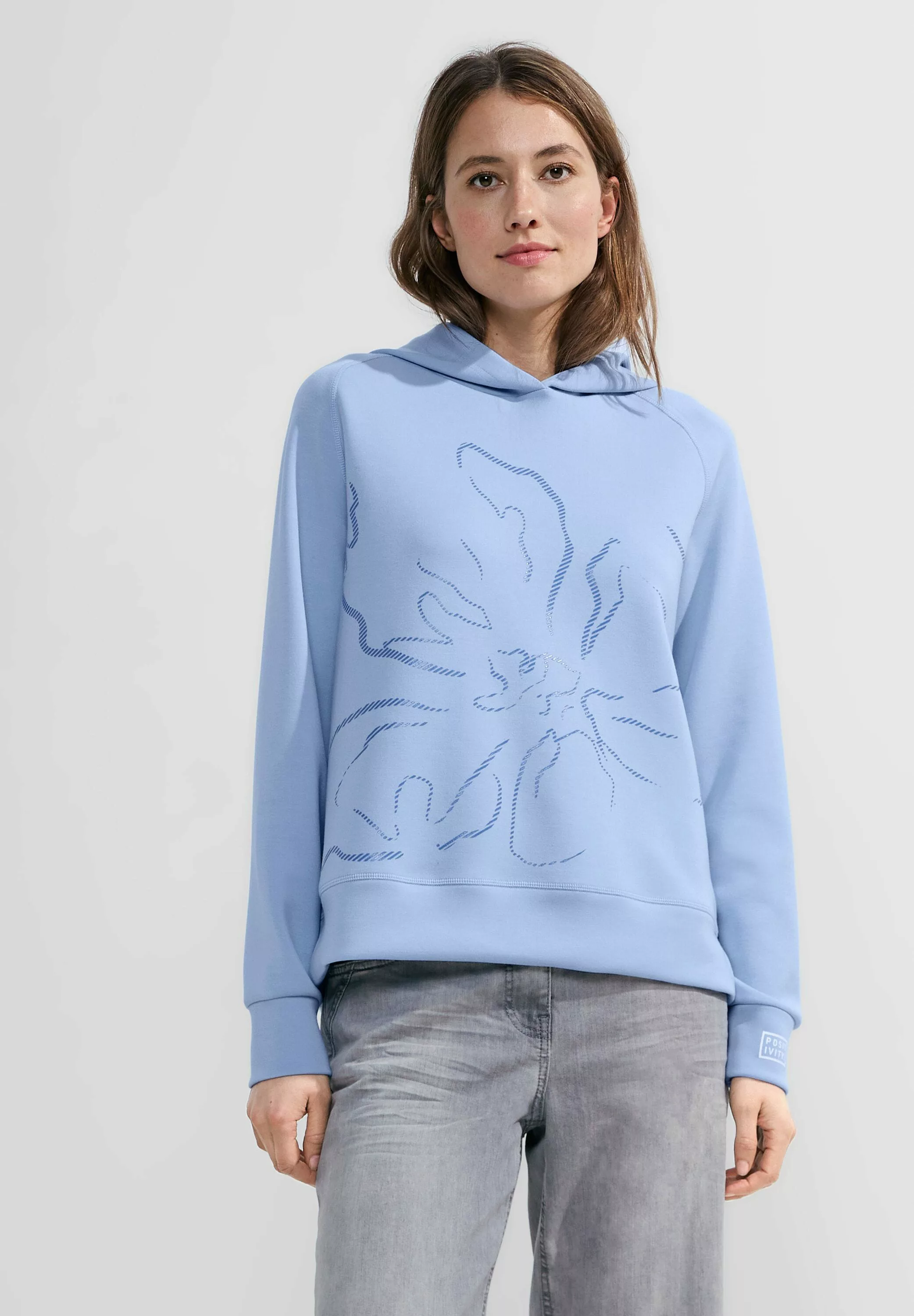 Cecil Hoodie, mit floralem Frontprint günstig online kaufen