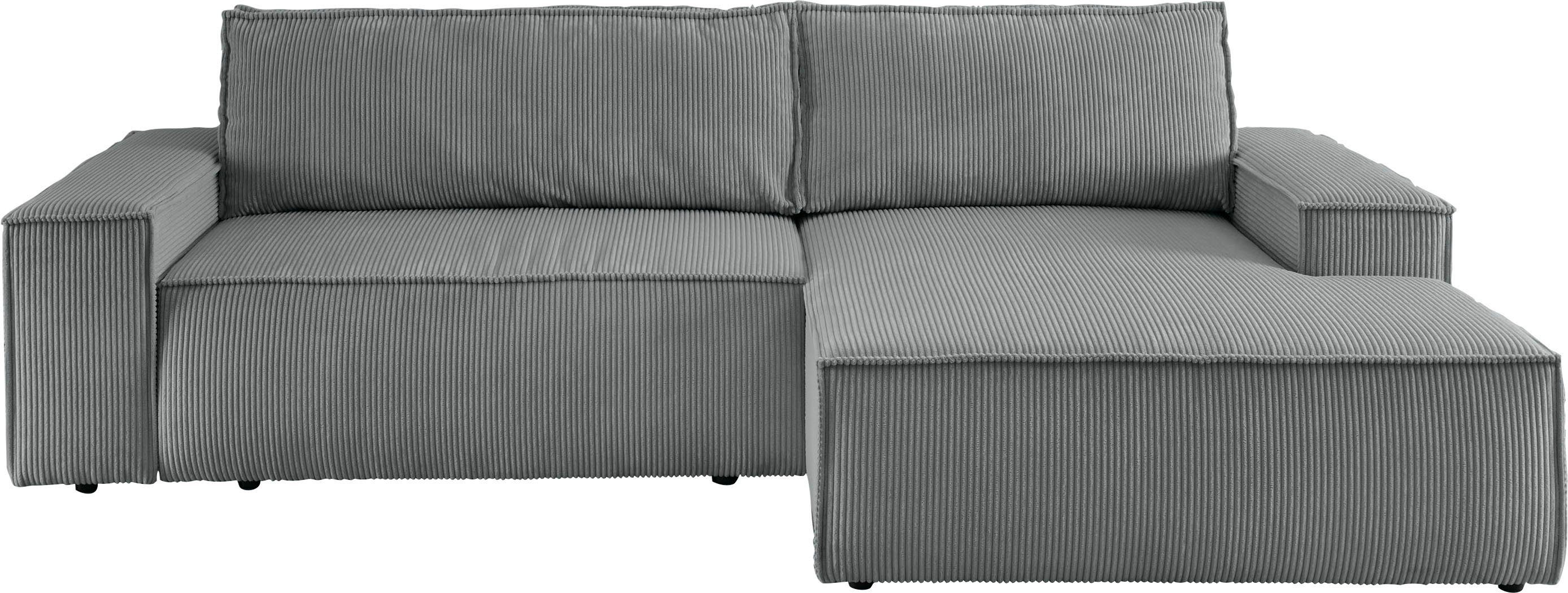 Home affaire Ecksofa SHERWOOD Schlafsofa 267 cm, L-Form, Schlaffunktion mit günstig online kaufen