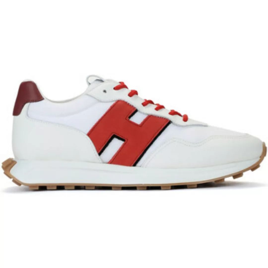 Hogan  Sneaker Sneaker  H601 in weißem und rotem Leder und günstig online kaufen