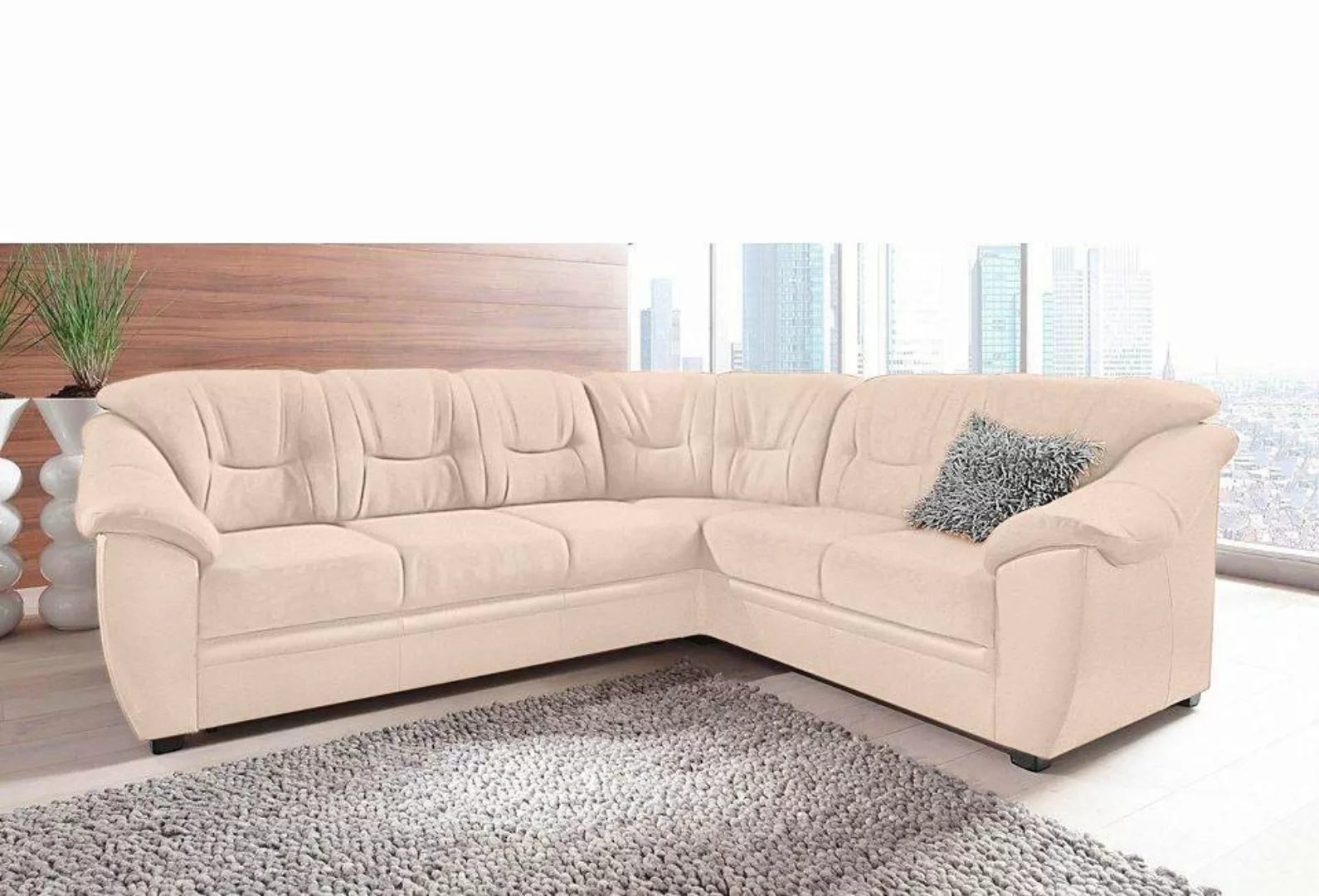 sit&more Ecksofa Savona L-Form, wahlweise mit Bettfunktion, inklusive Feder günstig online kaufen