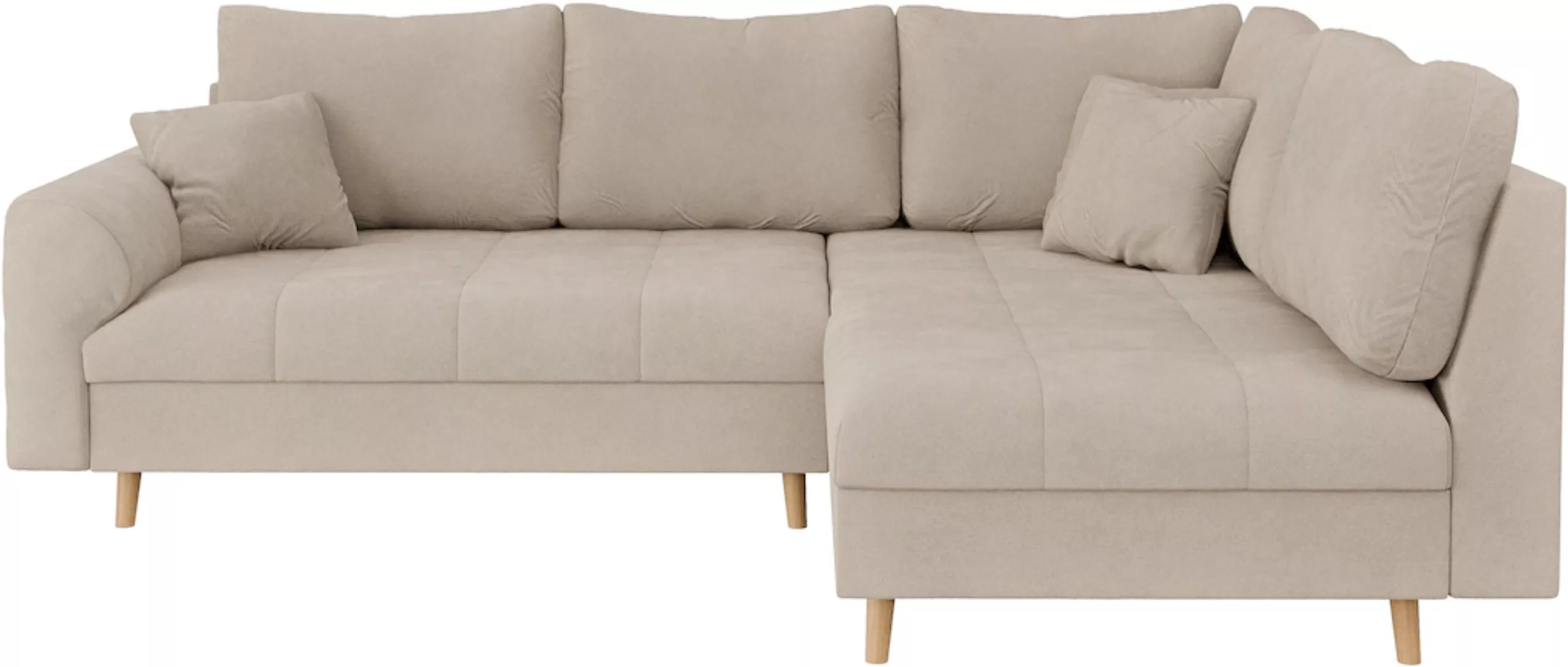 Home affaire Ecksofa »CHARRE L-Form mit Ottomane, Maße B/T/H: 231/161/81 cm günstig online kaufen