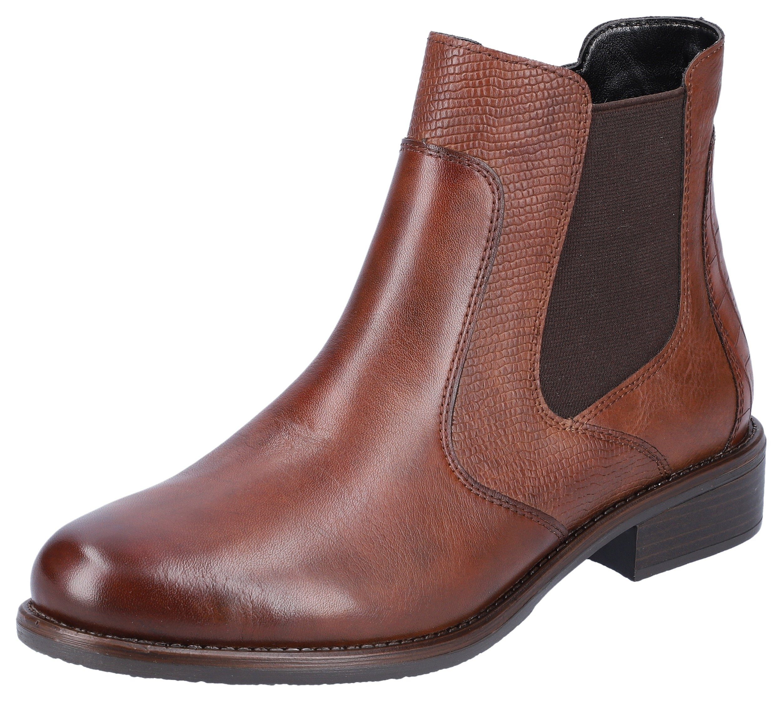 Remonte Chelseaboots, Blockabsatz, Stiefelette, Businesschuh, Besätze günstig online kaufen