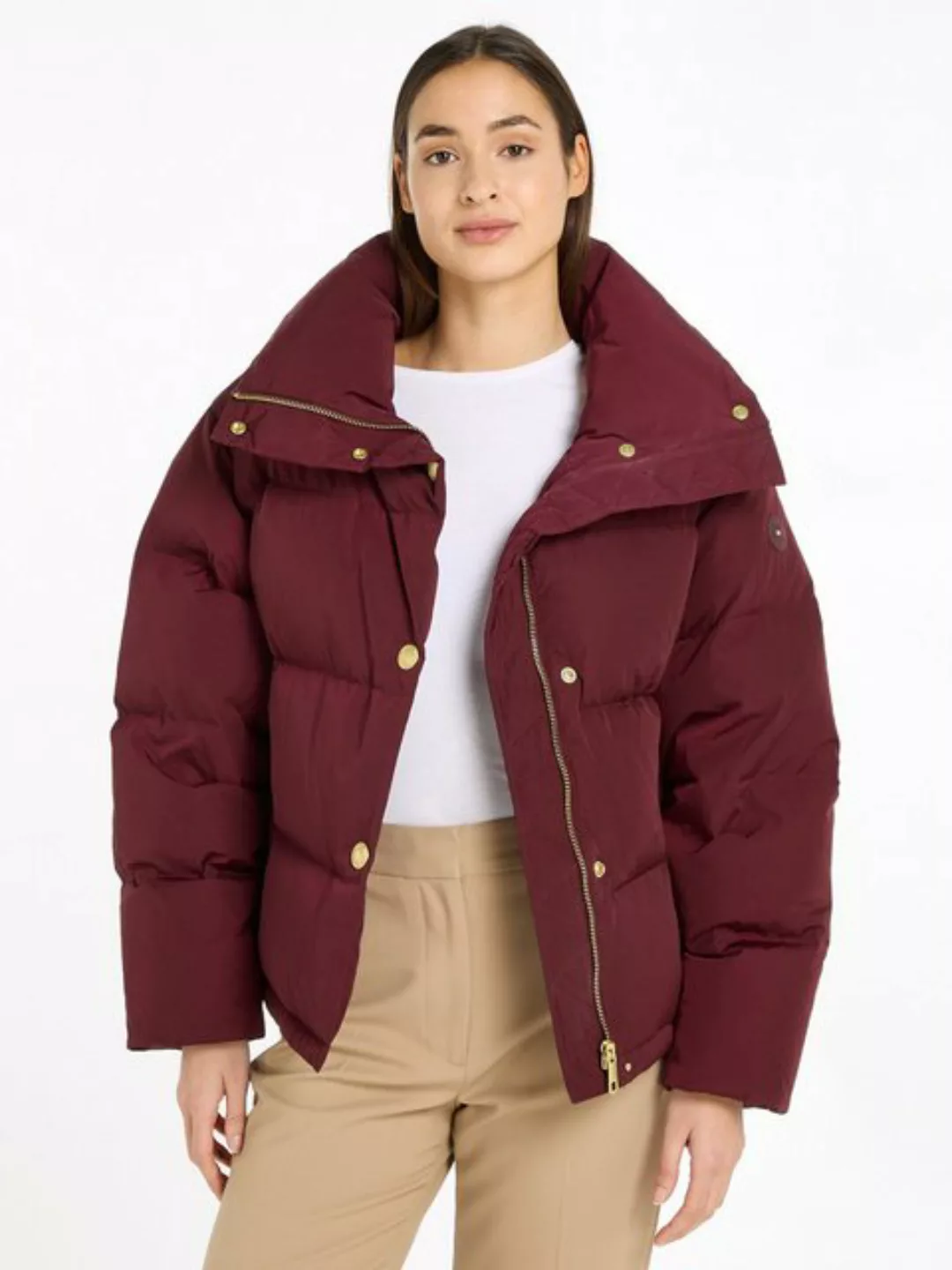 Tommy Hilfiger Steppjacke mit Logorpägung günstig online kaufen