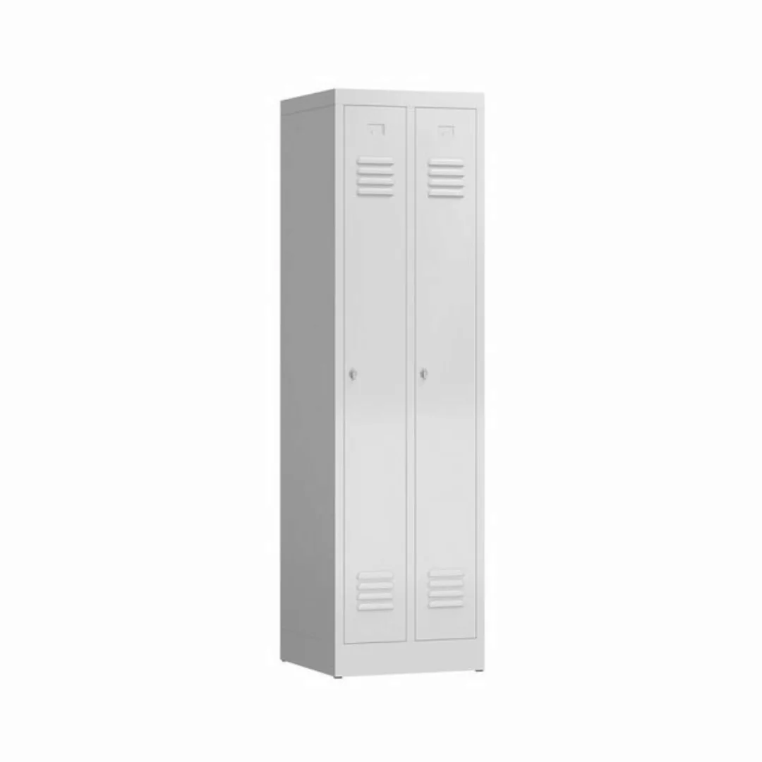 Steelboxx Spind ClassiX Garderobenschrank, 2 Abteile, 1800 x 500 x 500 mm ( günstig online kaufen