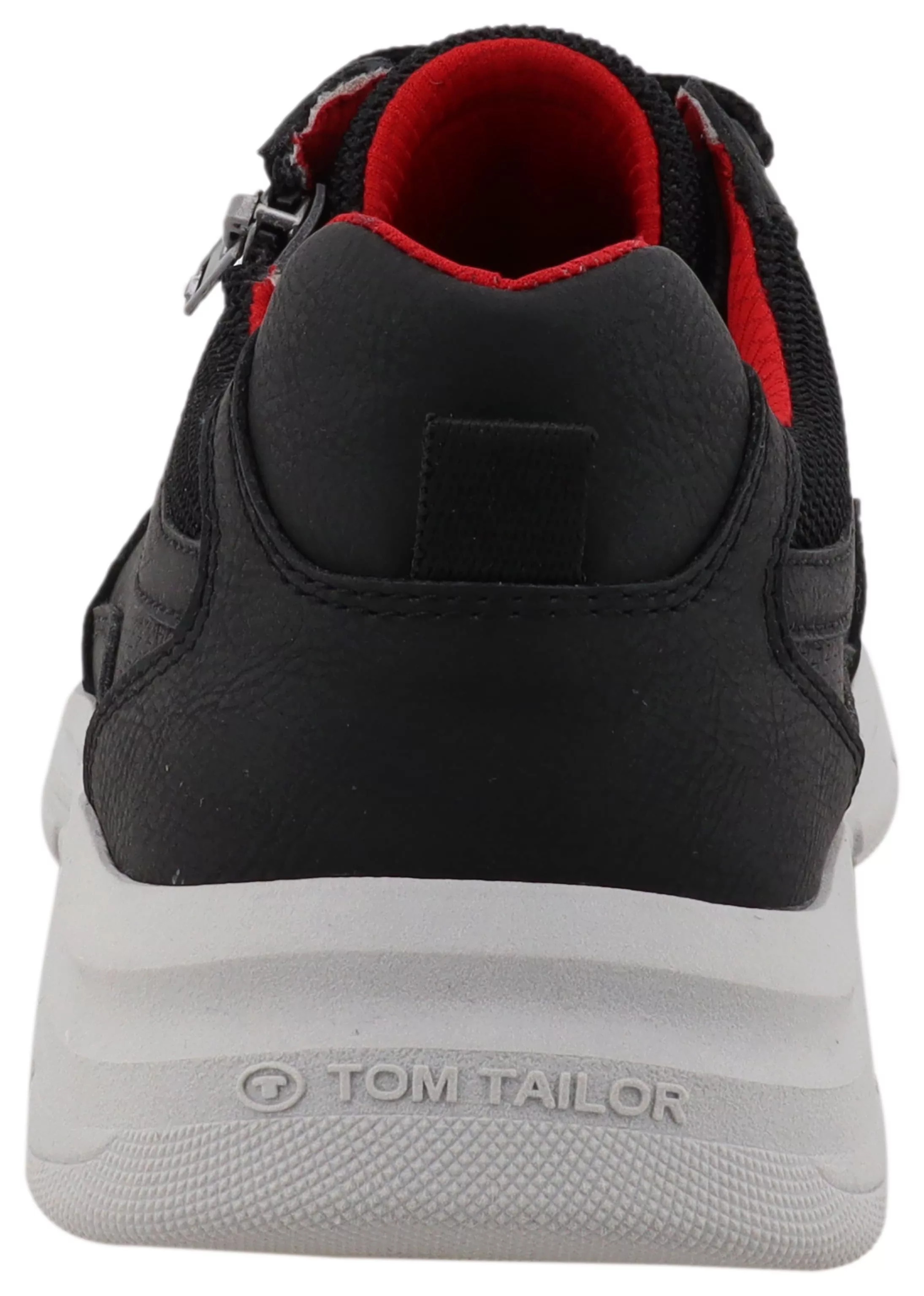 TOM TAILOR Sneaker, Freizeitschuh, Halbschuh, Schnürschuh mit Logoschriftzu günstig online kaufen