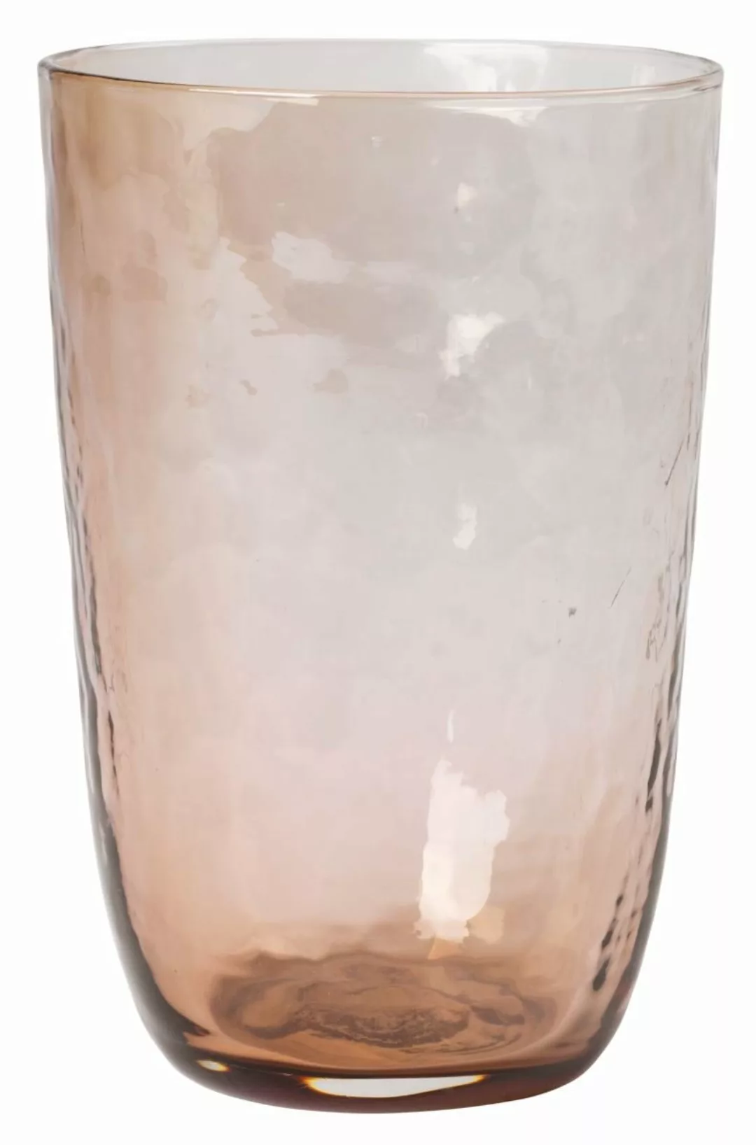 Broste Copenhagen Longdrinkgläser HAMMERED Trinkglas brown 0,5 l (1 Stück) günstig online kaufen