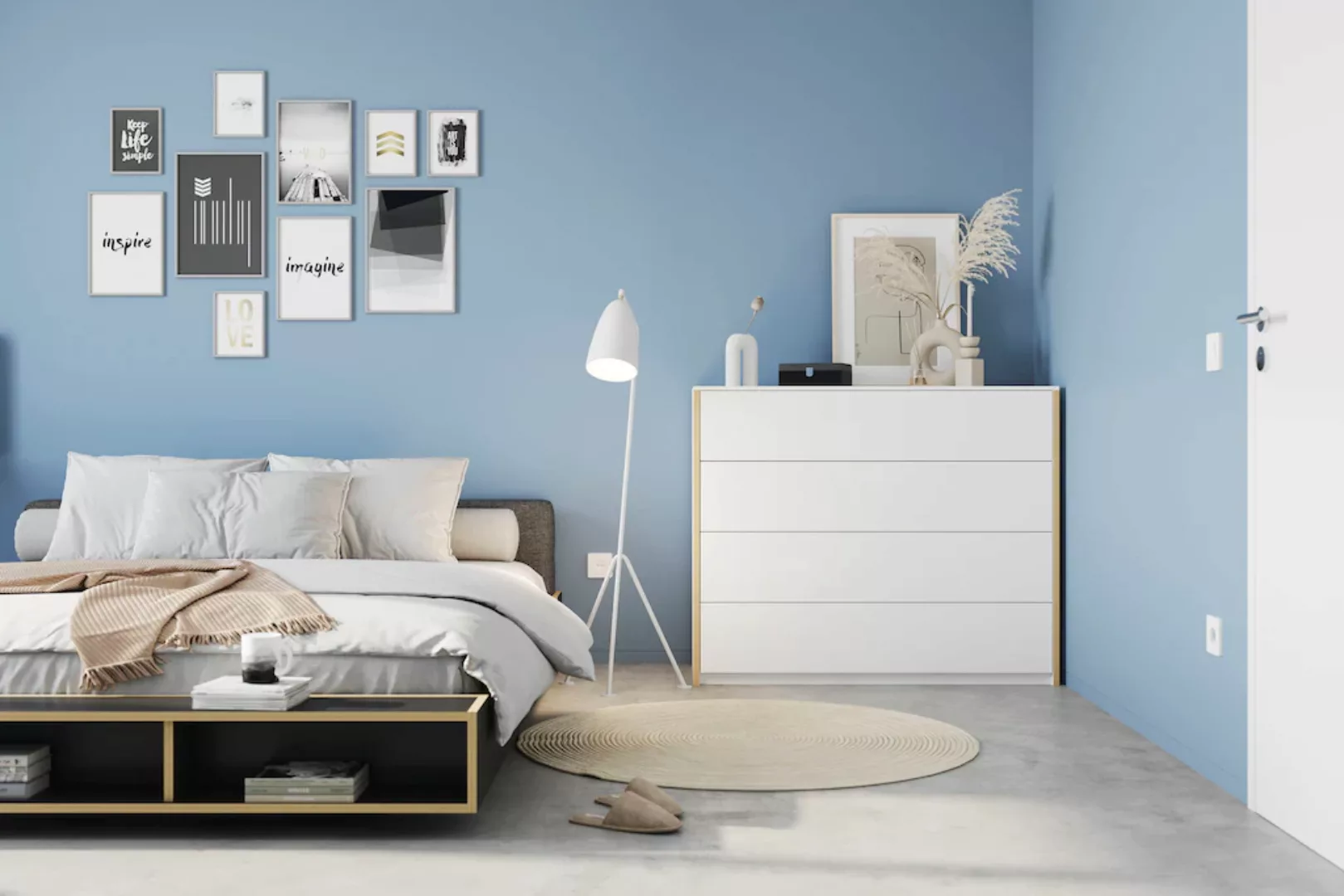 Müller SMALL LIVING Futonbett "MAUDE Bett", Überlänge 210 cm günstig online kaufen