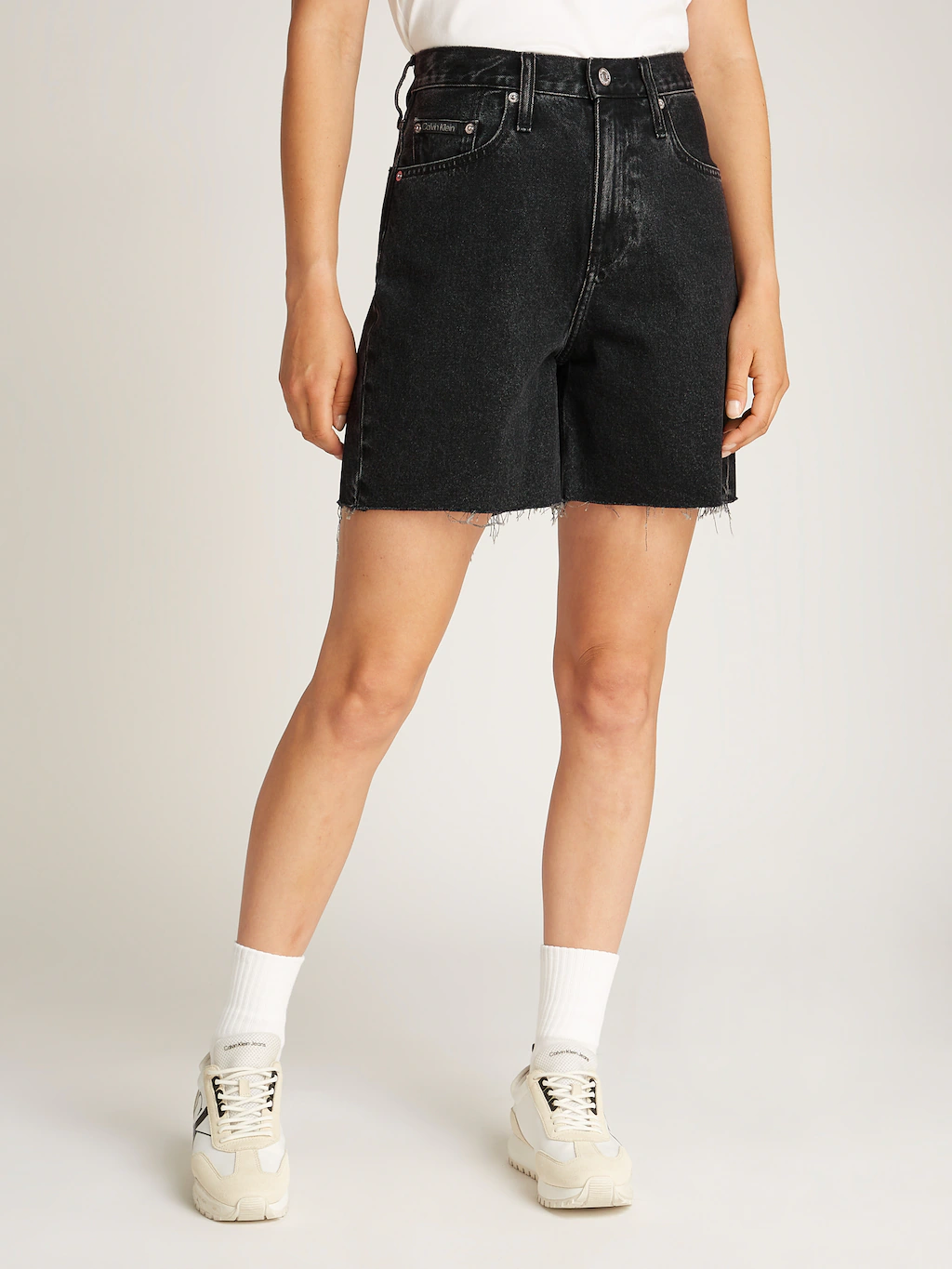 Calvin Klein Jeans Bermudas "BERMUDA SHORT", mit Fransensaum günstig online kaufen