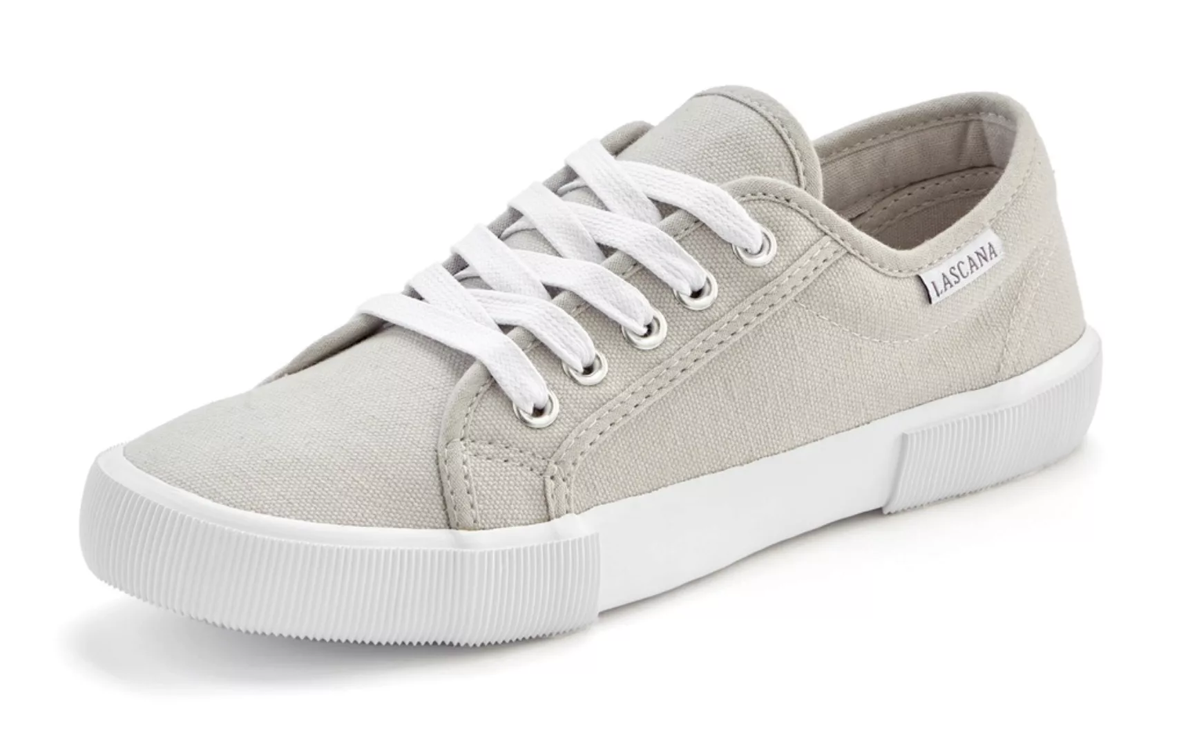 LASCANA Sneaker, aus Textil, Schnürhalbschuh, Freizeitschuh günstig online kaufen