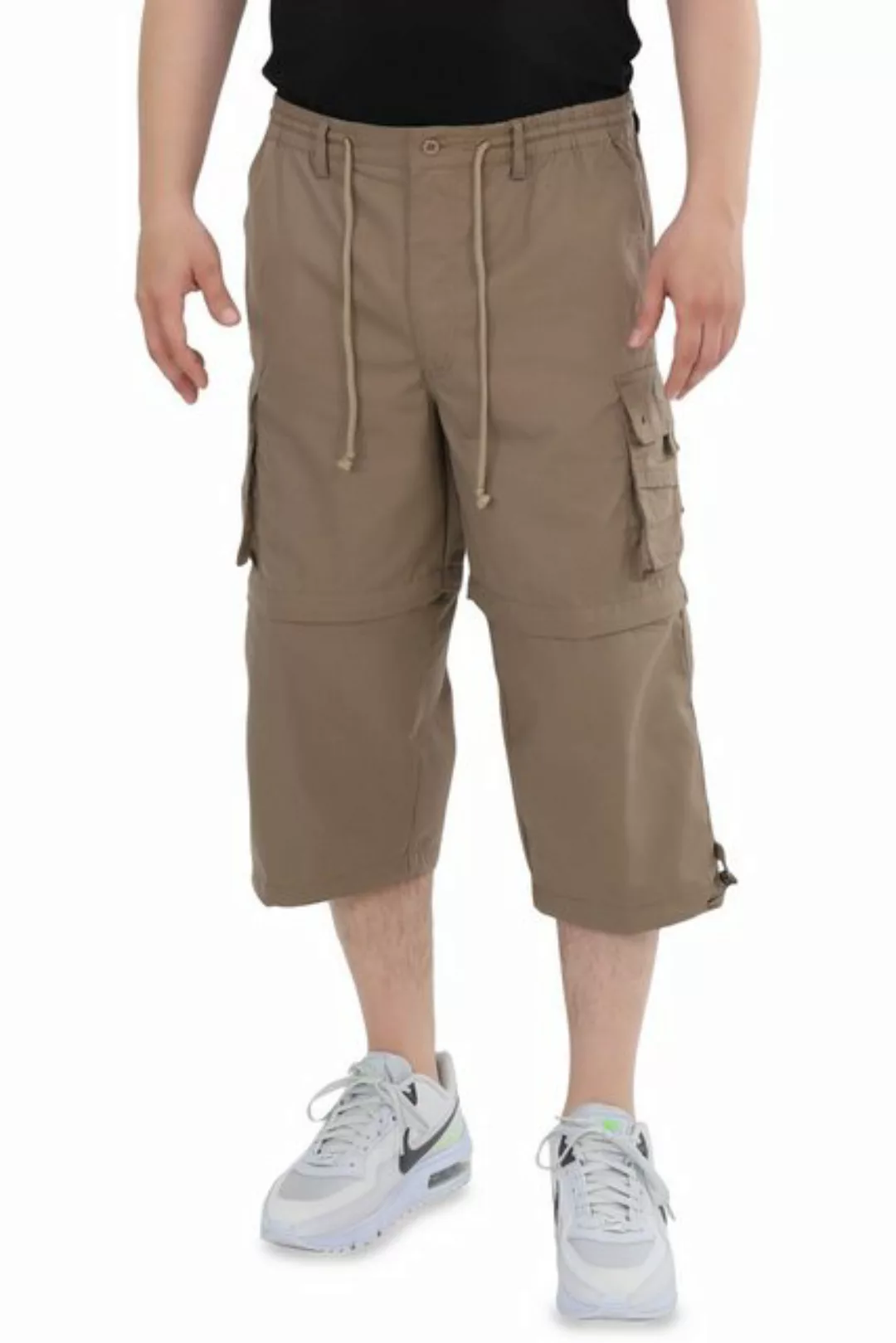 Ben Creek Cargobermudas QM7 3/4 Zip-Off Capri Bermuda, kurze Herren Shorts, günstig online kaufen