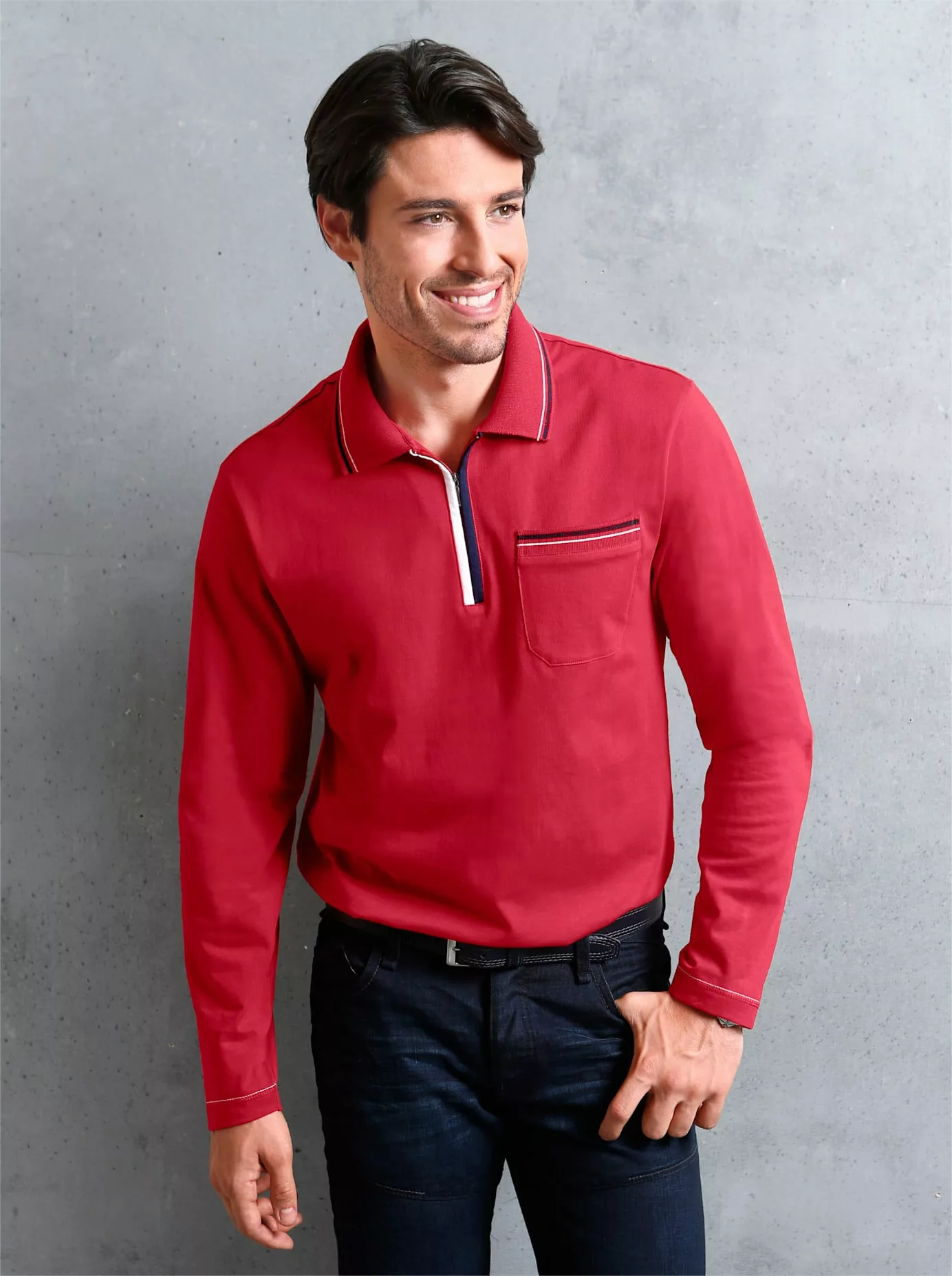 Classic Langarm-Poloshirt "Poloshirt" günstig online kaufen