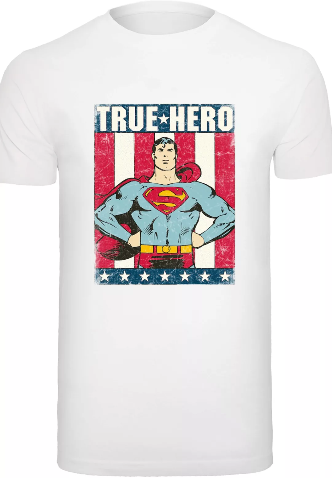 F4NT4STIC T-Shirt "T-Shirt DC Comics Superman True Hero Superheld", Herren, günstig online kaufen