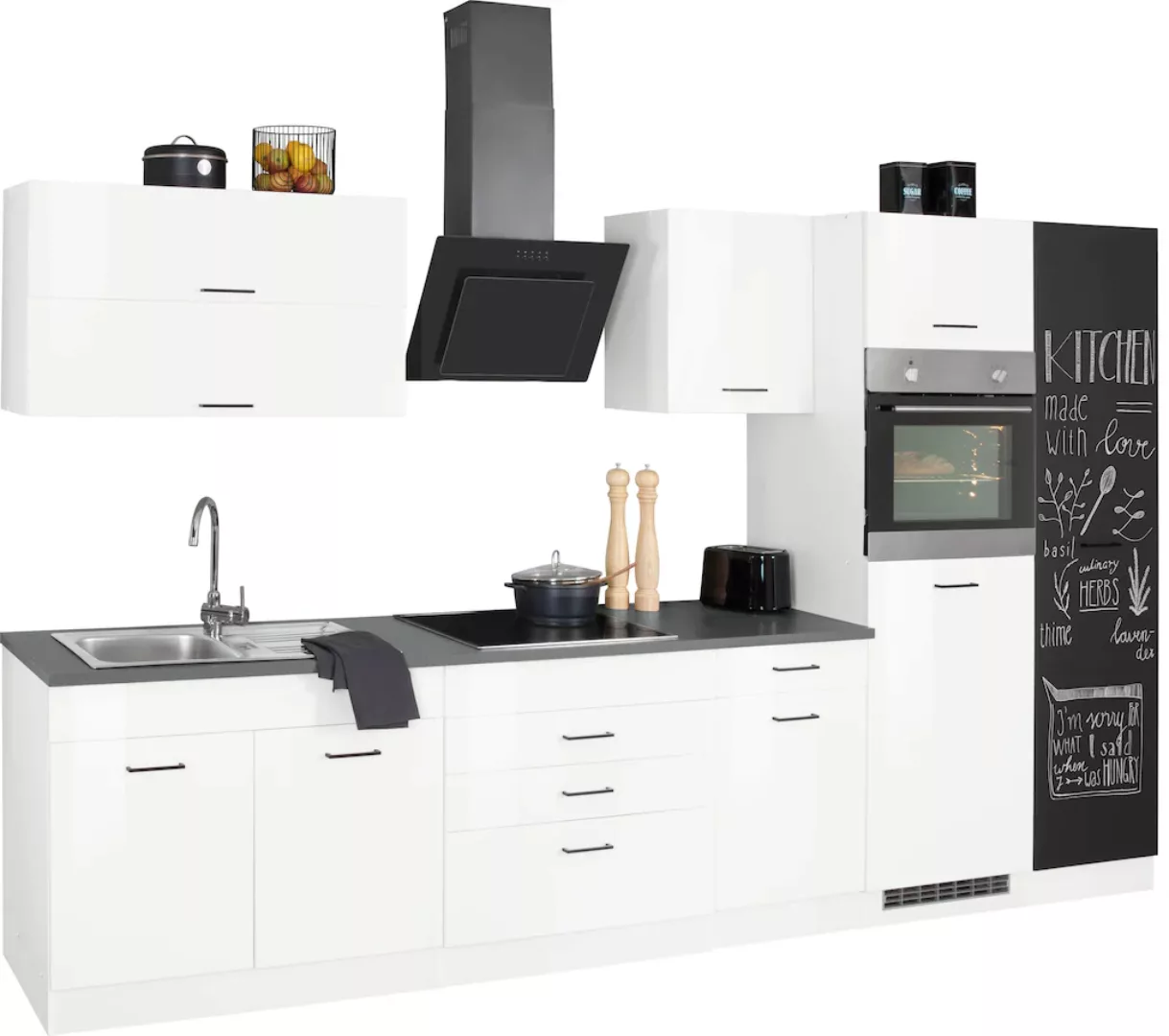 HELD MÖBEL Küchenzeile "Trier", mit E-Geräten, Breite 340 cm günstig online kaufen