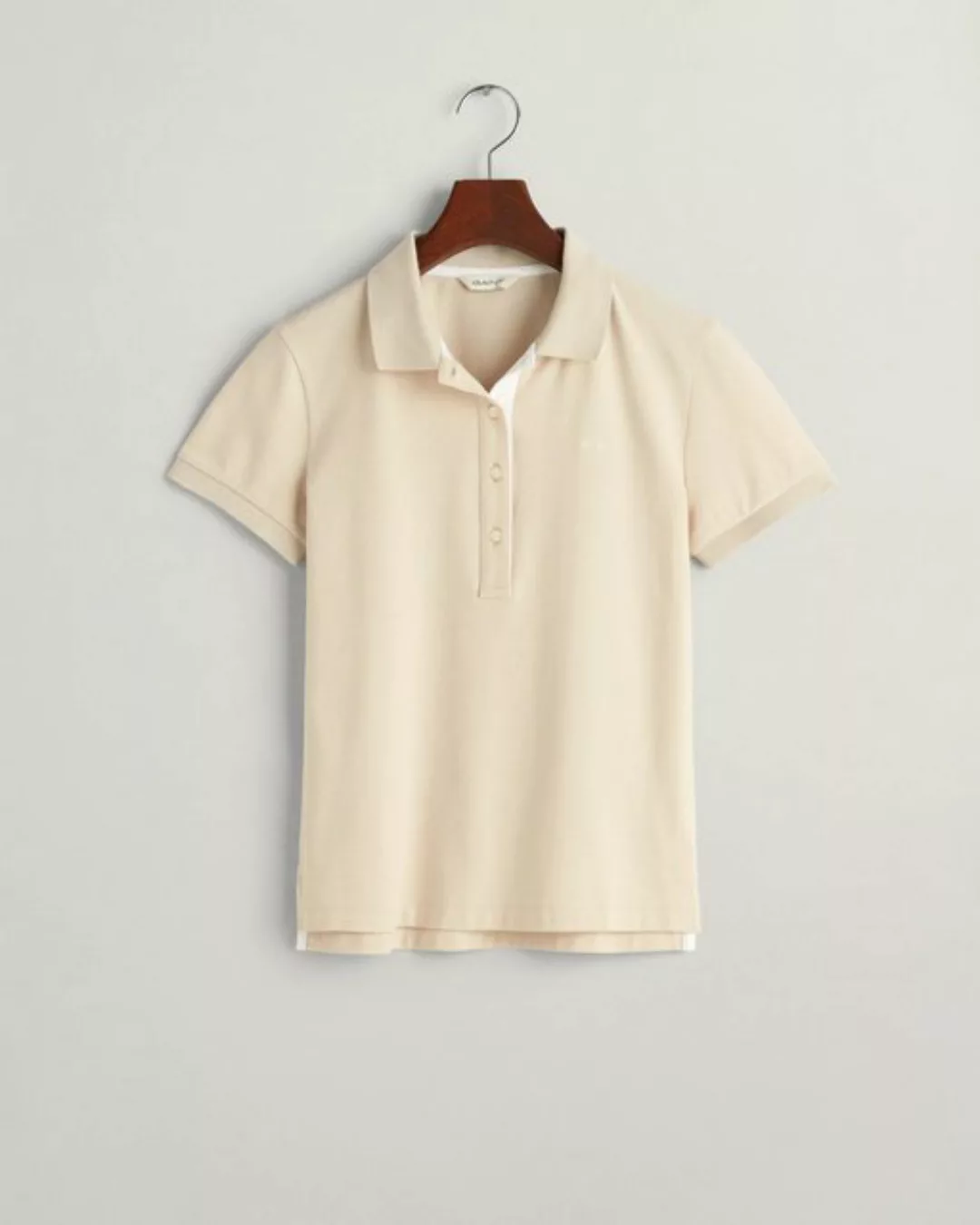 Gant Poloshirt CONTRAST COLLAR SS PIQUE POLO, SOFT OAT günstig online kaufen