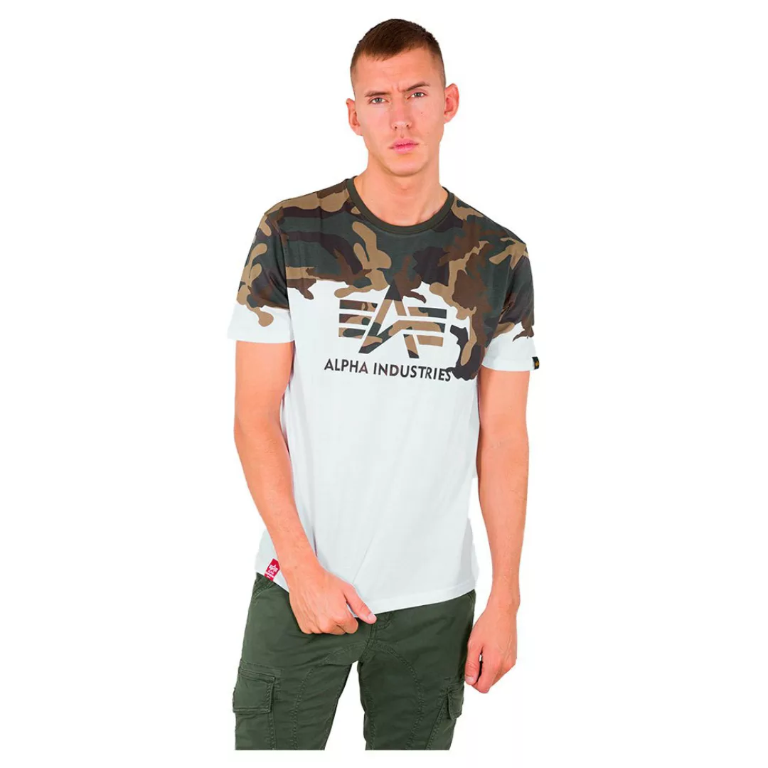 Alpha Industries Lost Camo Kurzärmeliges T-shirt S Woodland Camo 65 günstig online kaufen