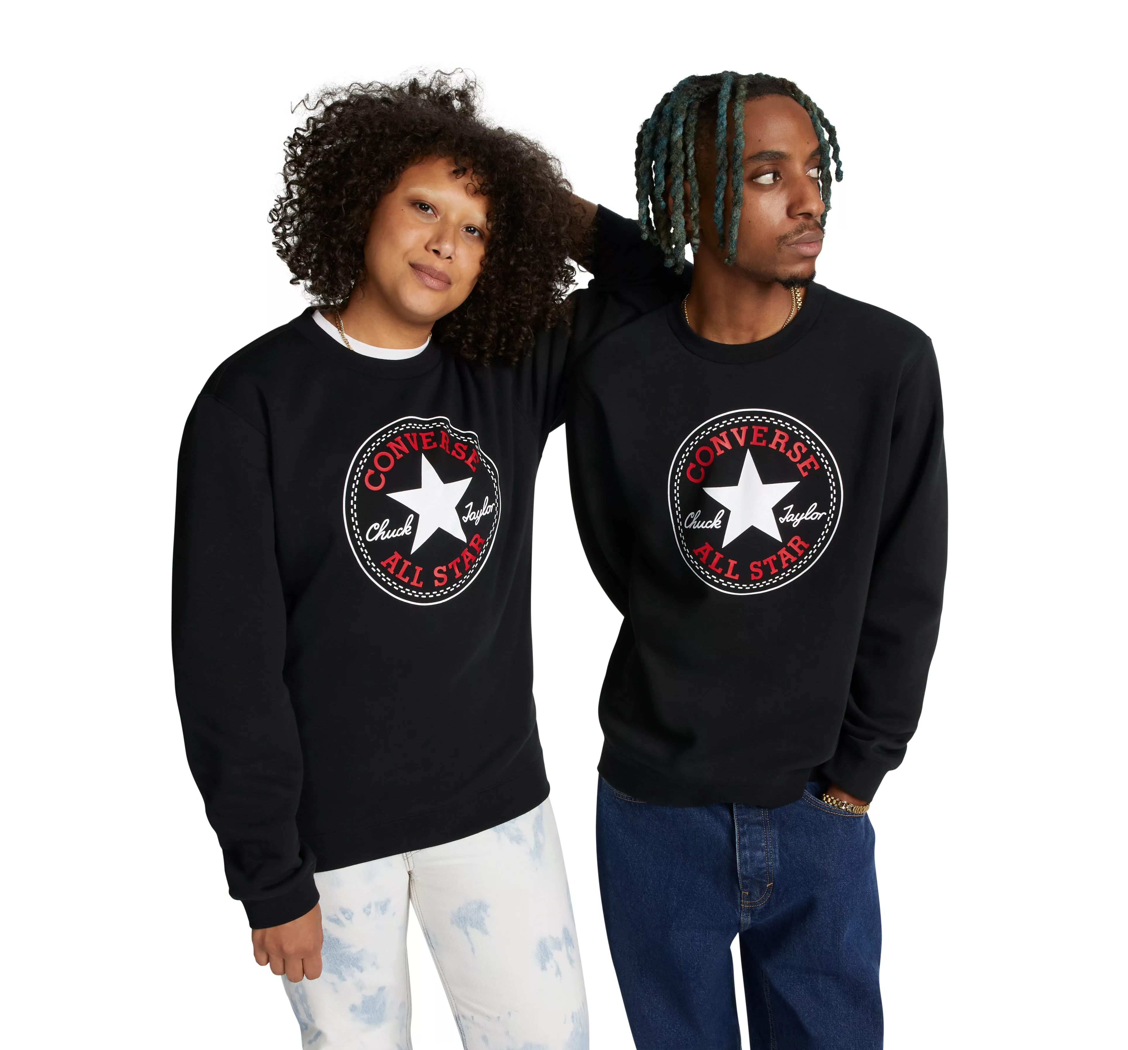 Converse Sweatshirt "UNISEX ALL STAR PATCH BRUSHED BACK" günstig online kaufen