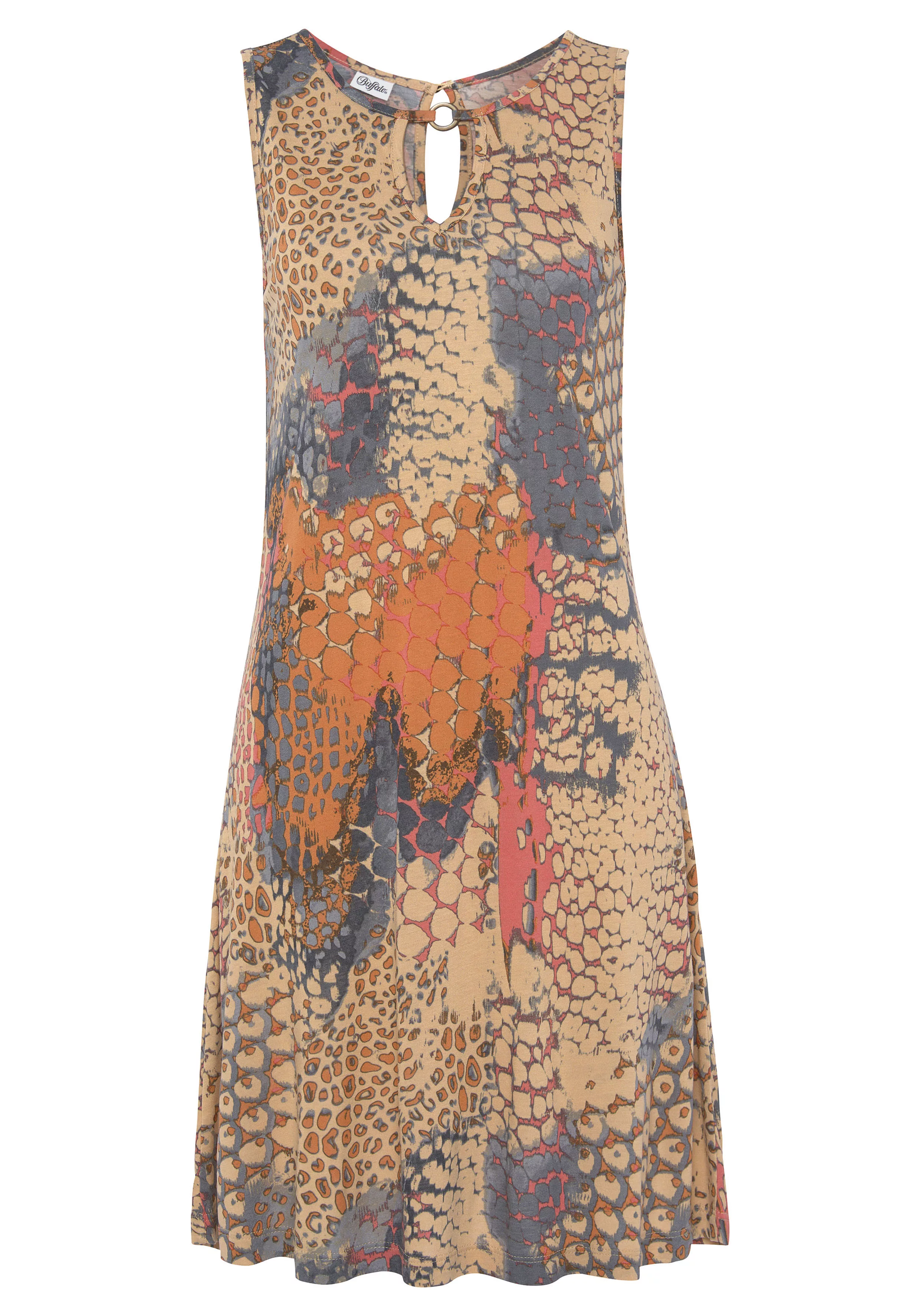 Buffalo Strandkleid, mit Animaldruck, kurzes Sommerkleid mit Zieraccessoire günstig online kaufen