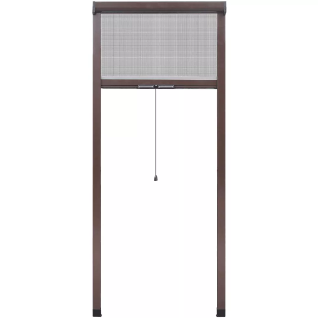 Braunes Aufrollbares Insektengitter Für Fenster 80 X 170 Cm günstig online kaufen