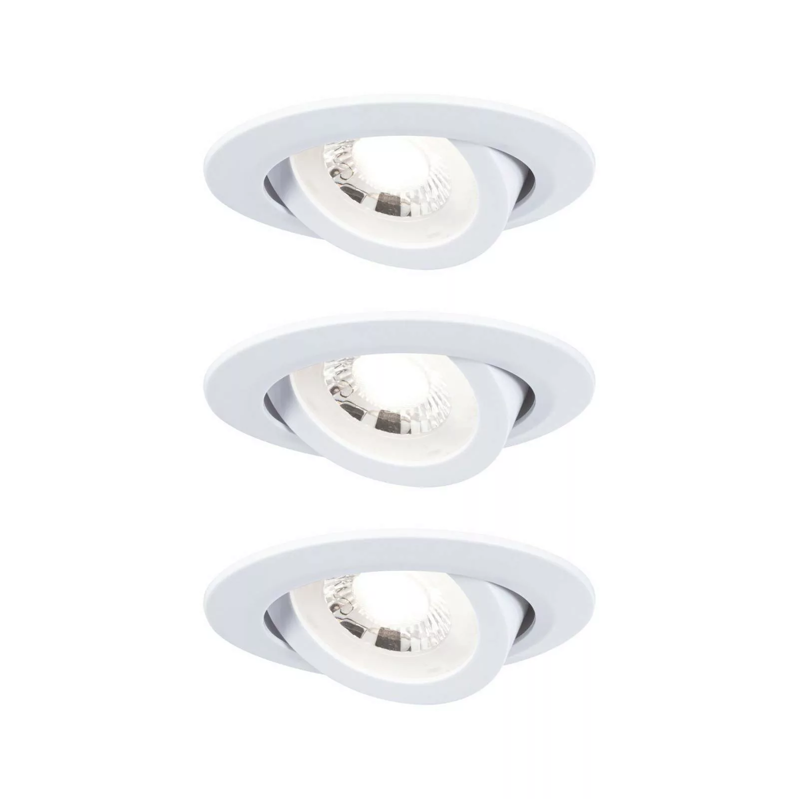 Paulmann LED-Einbaulampe 93388, Set 3 x 4,8W, weiß günstig online kaufen