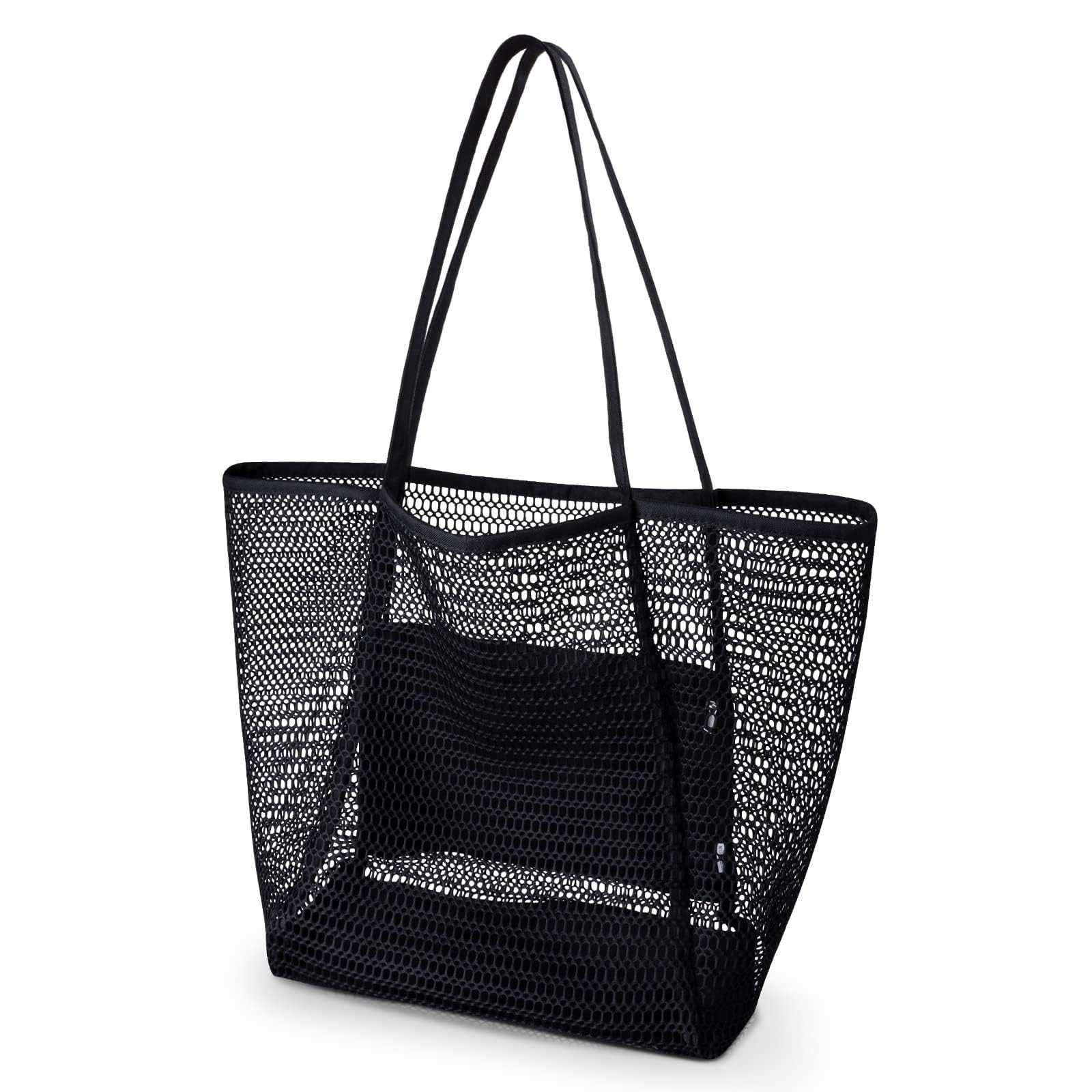 FOUORTUNATE-BEE XL-Strandtasche Große Strandtasche Damen Netz günstig online kaufen