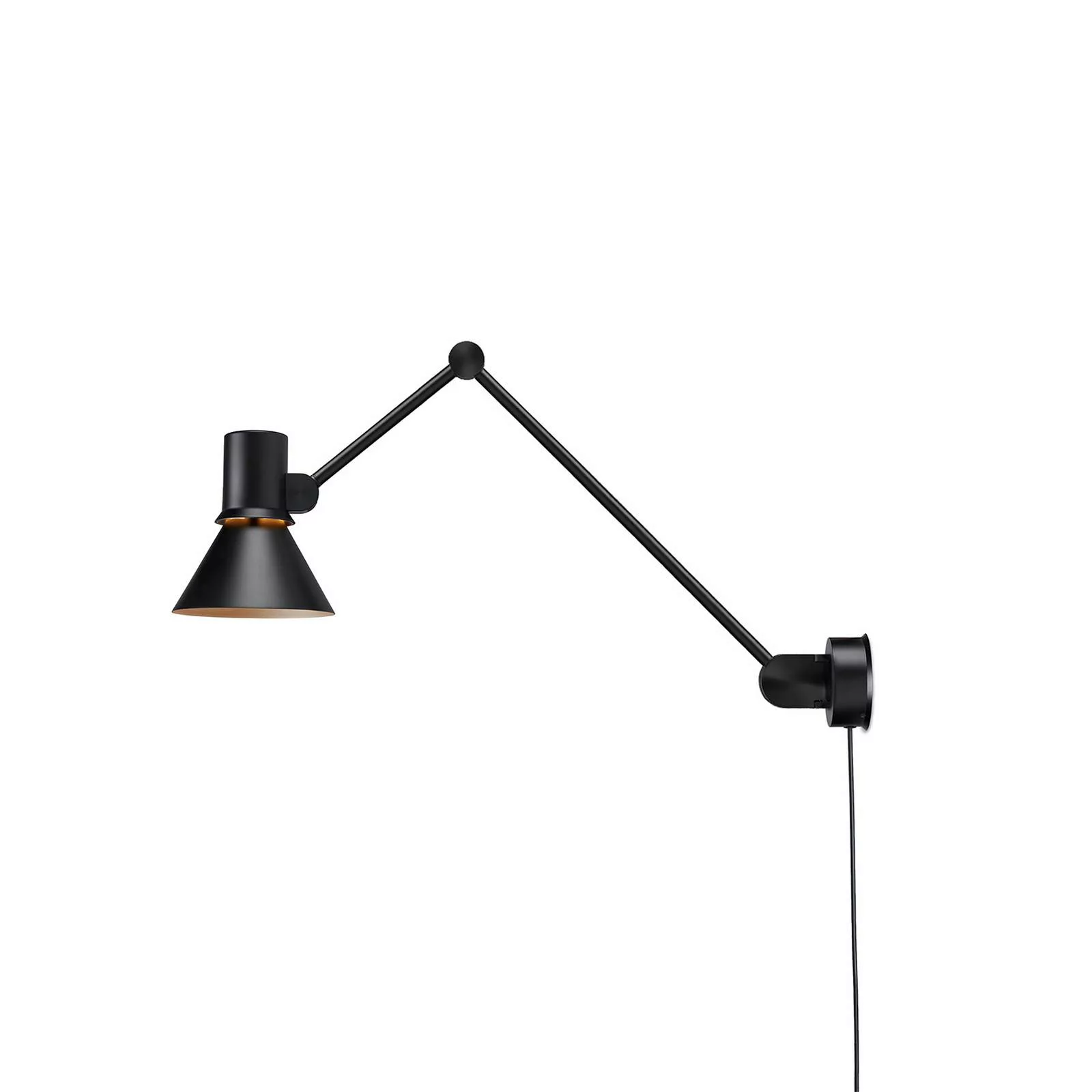 Anglepoise Type 80 W3 Wandlampe, Stecker, schwarz günstig online kaufen