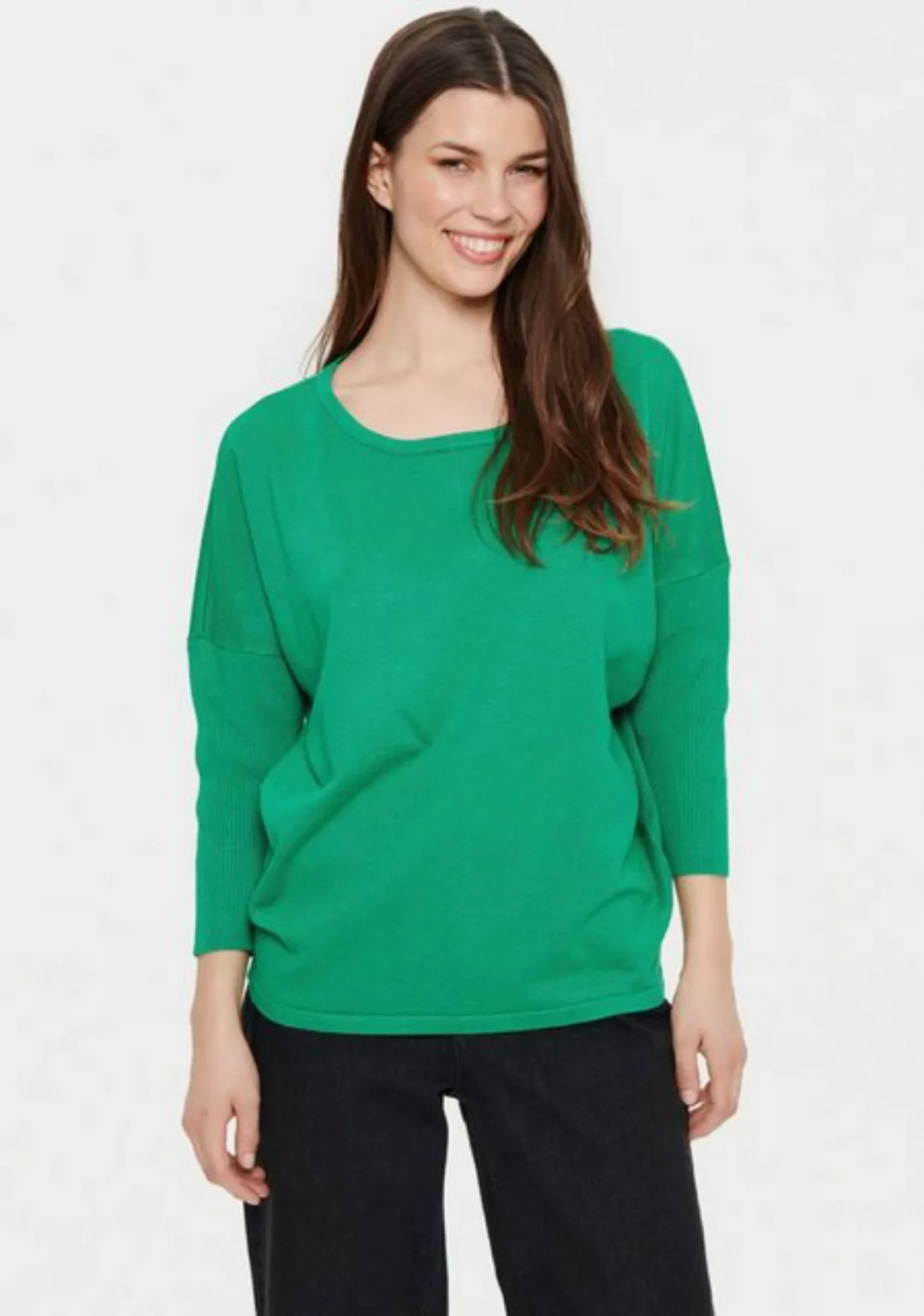 Saint Tropez Rundhalspullover A2561, MilaSZ R-Neck Pullover günstig online kaufen