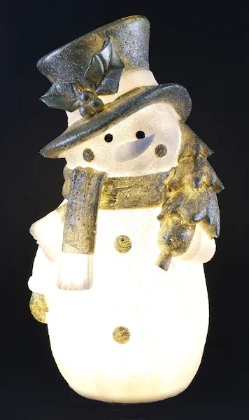 I.GE.A. Dekofigur »Schneemann«, Weihnachtsdeko aus Polyresin, Höhe ca. 36 c günstig online kaufen