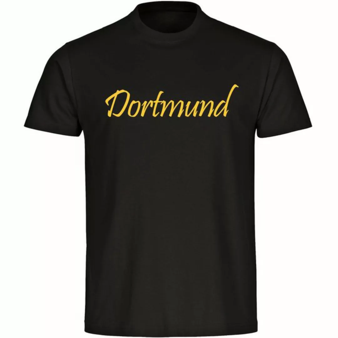 multifanshop T-Shirt Herren Dortmund - Schriftzug - Männer günstig online kaufen