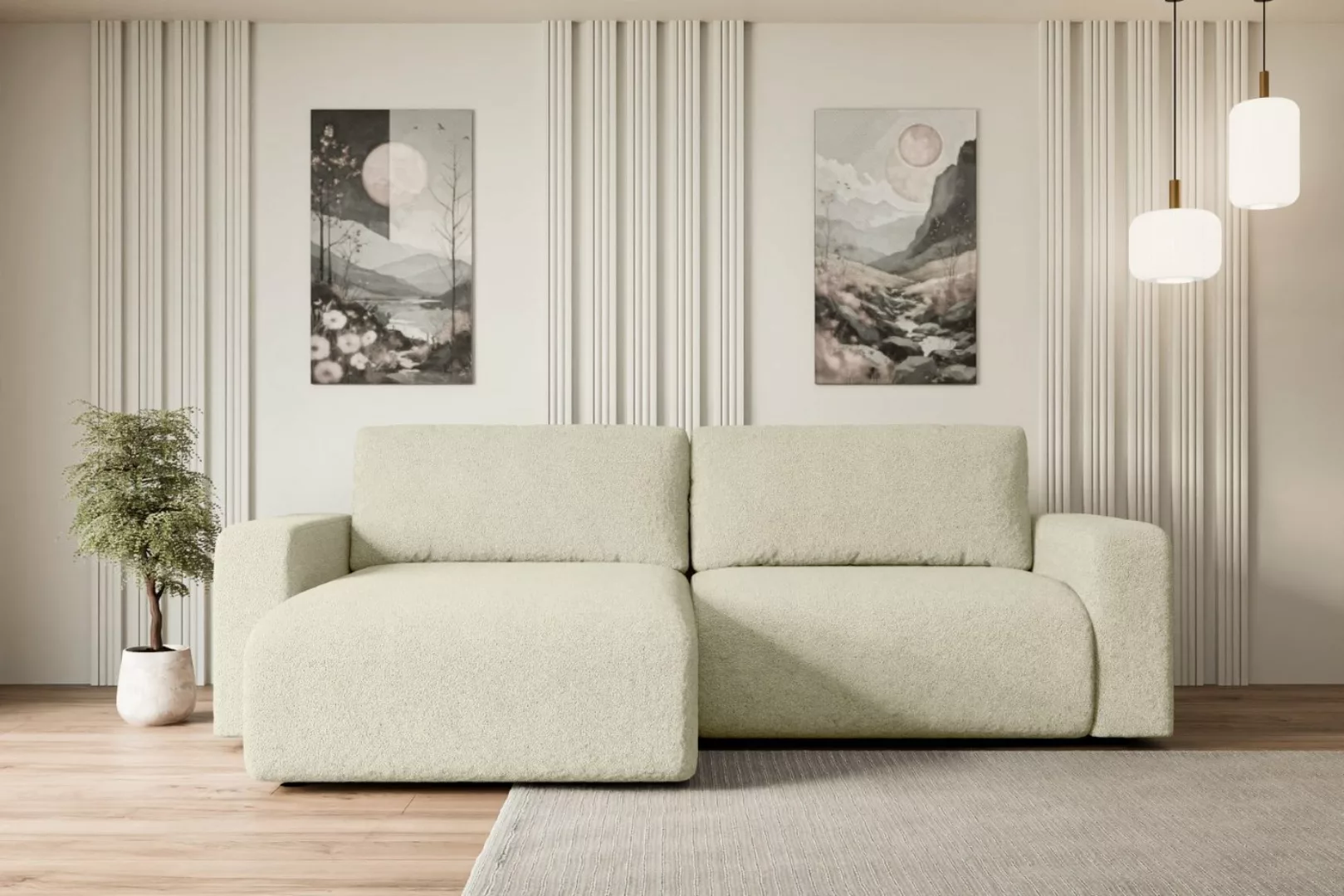 ALTDECOR Ecksofa KLEEA-L, Couch mit Schlaffunktion, Wohnzimmer - Wohnlandsc günstig online kaufen