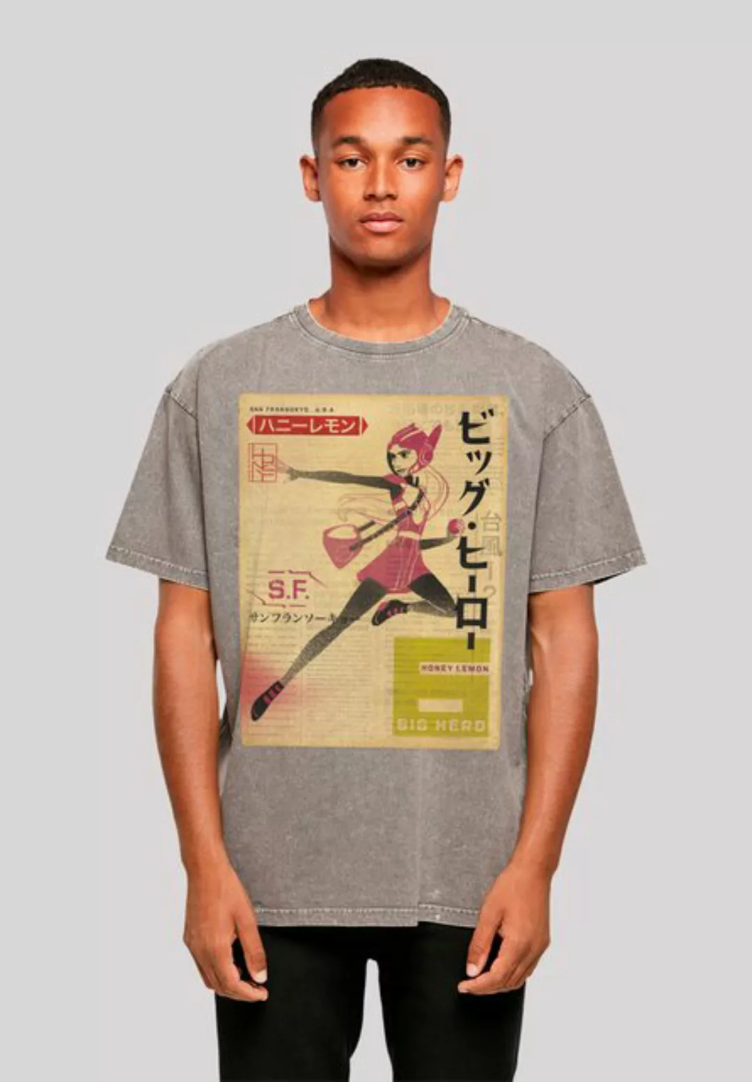 F4NT4STIC T-Shirt "Big Hero 6 Honey Lemon Newspaper", Premium Qualität günstig online kaufen