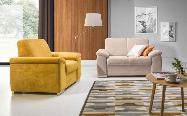 JVmoebel Sofa Sofagarnitur Set Polster Textil Stoff Couch 2+1 Sitzer Set St günstig online kaufen