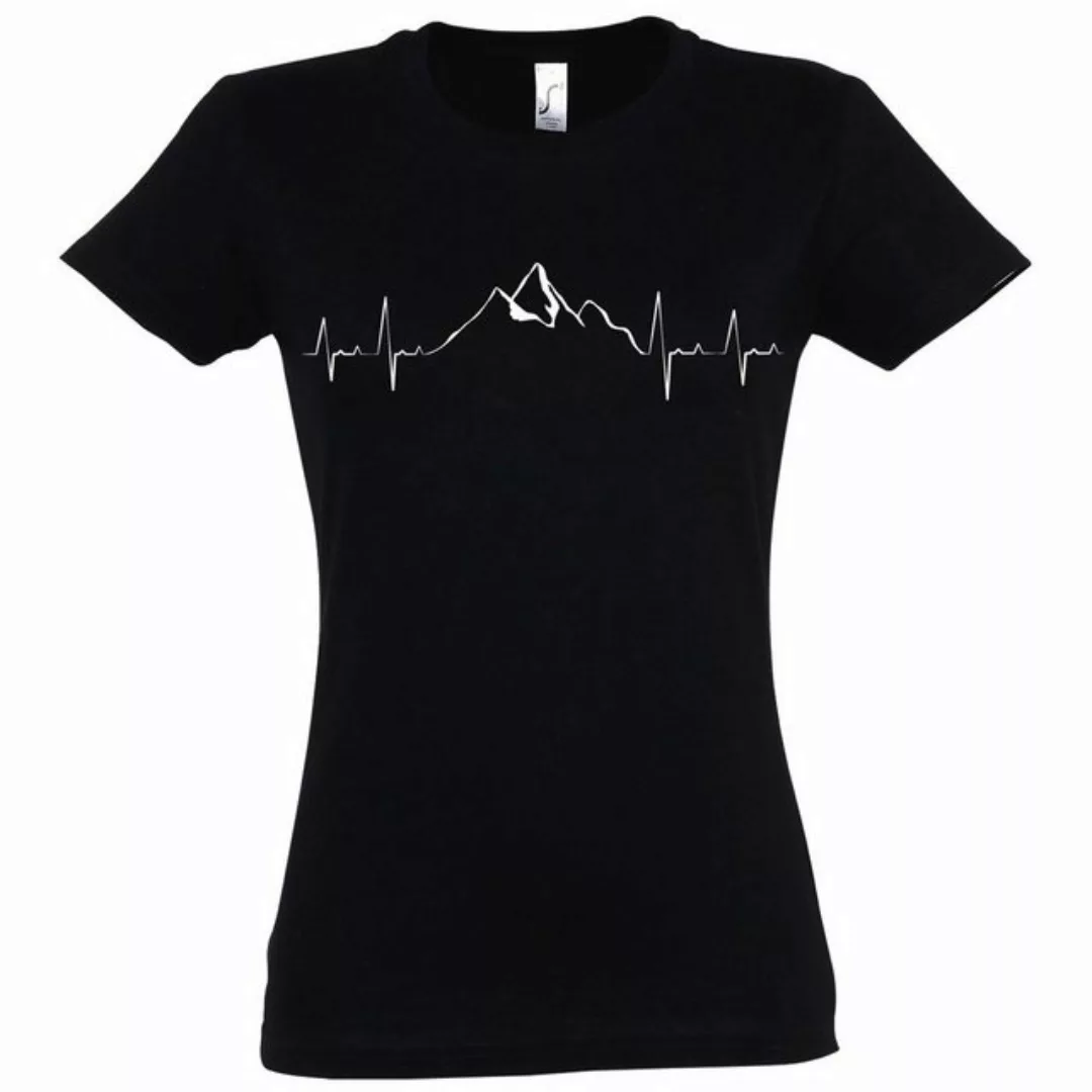 Youth Designz T-Shirt Heartbeat Mountain Damen T-Shirt mit tendigem Frontpr günstig online kaufen