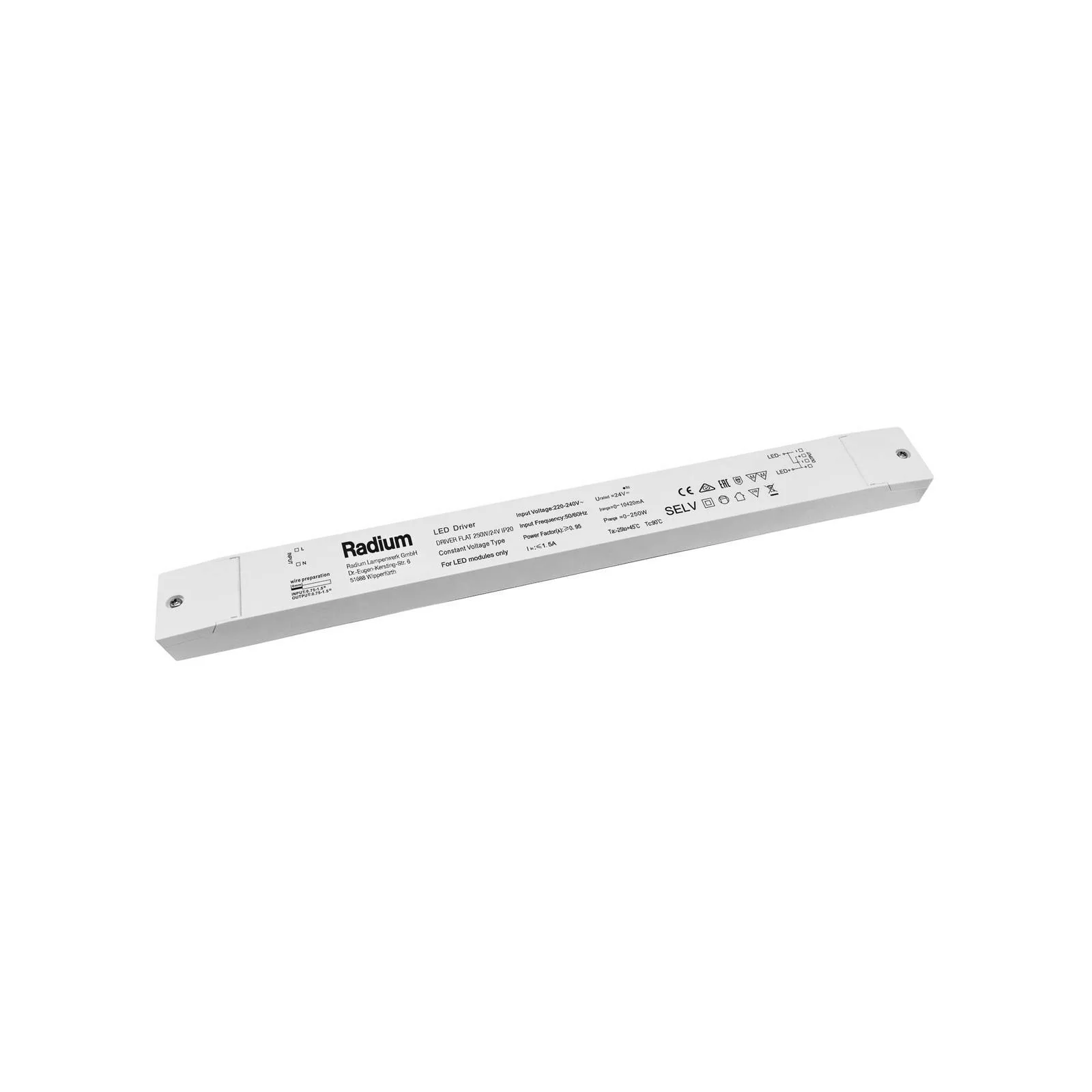 Radium Flat LED-Treiber für Strips 250W/24V günstig online kaufen