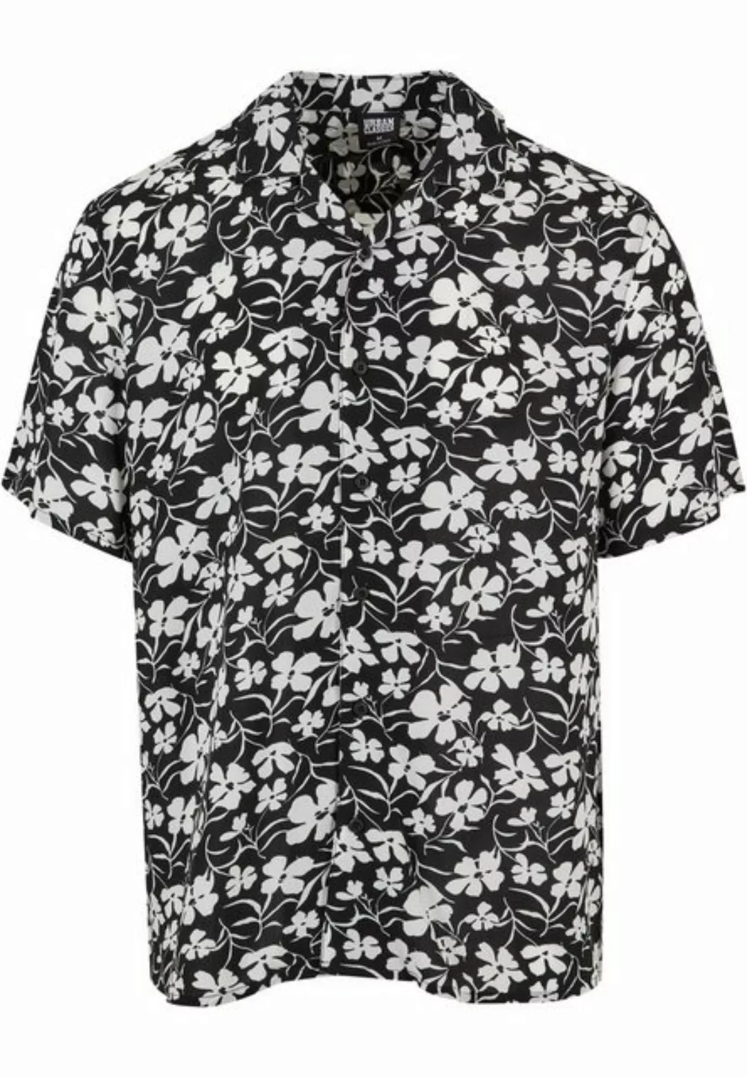 URBAN CLASSICS Kurzarmhemd Urban Classics Herren Viscose AOP Resort Shirt ( günstig online kaufen