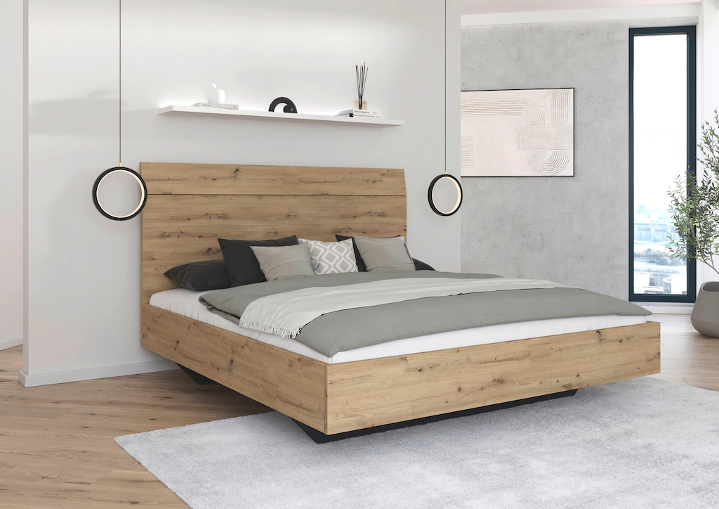 rauch Futonbett "Bett Doppelbett Holzbett AGORDO", mit hohem Kopfteil und s günstig online kaufen