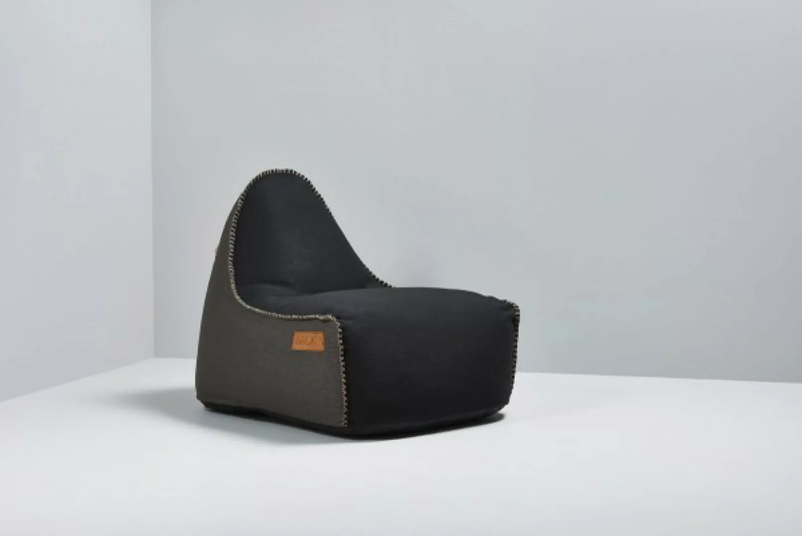 RETROit Canvas Sitzsack Sparset – Loungsessel und Hocker (Indoor) schwarz/b günstig online kaufen