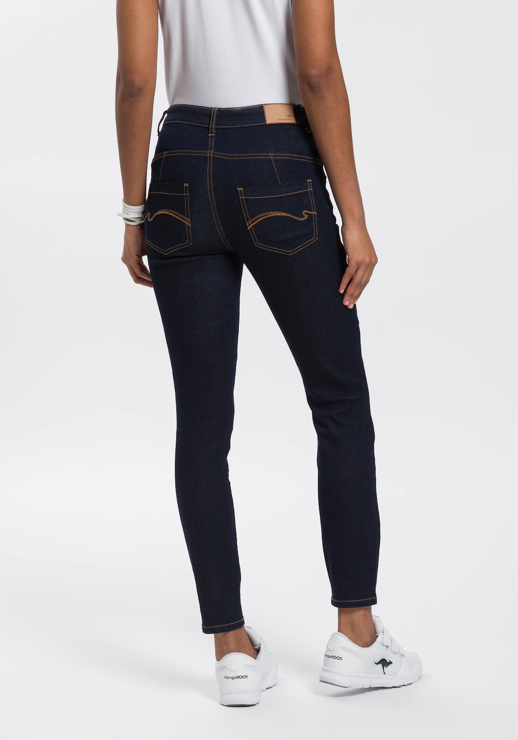 KangaROOS Slim-fit-Jeans "CROPPED HIGH WAIST SLIM FIT", NEUE KOLLEKTION günstig online kaufen