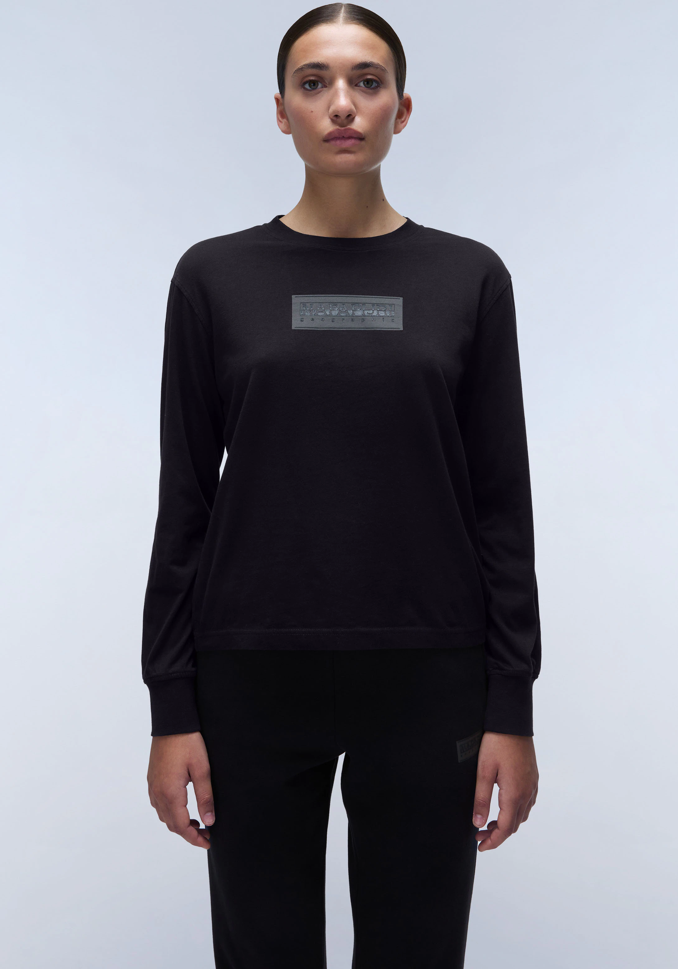 Napapijri Langarmshirt "SUZE", mit großem Logoprint günstig online kaufen