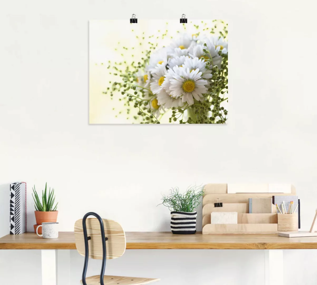 Artland Wandbild »Gänseblümchen und Hofstaat«, Blumen, (1 St.), als Leinwan günstig online kaufen