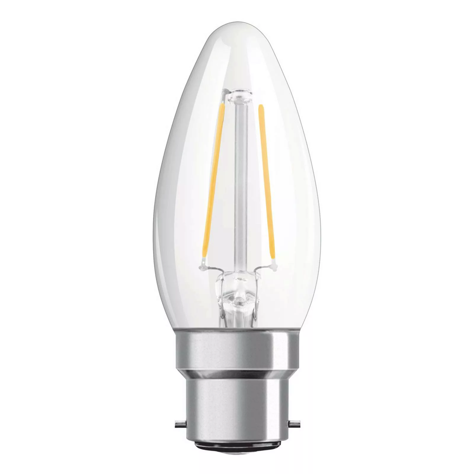 OSRAM LED-Kerze B22d Classic B Filament 2,5W klar günstig online kaufen