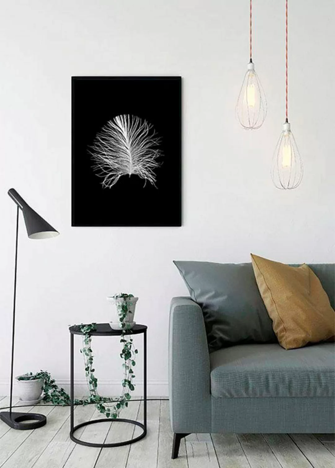 Komar Poster "Feather Black", Federn, (1 St.), Kinderzimmer, Schlafzimmer, günstig online kaufen