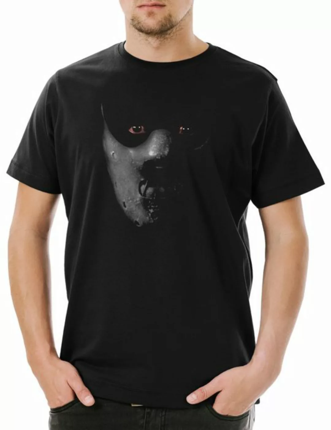 Urban Backwoods Print-Shirt Hannibal Mask Herren T-Shirt Schweigen Face Der günstig online kaufen