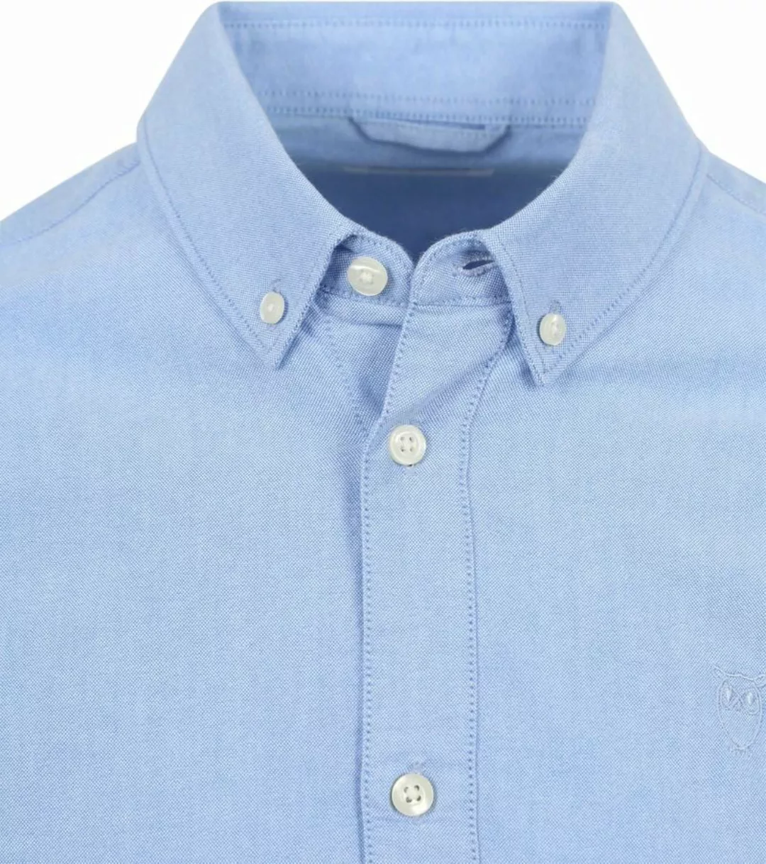 WissenCotton Apparel Hemd Melange Hellblau - Größe L günstig online kaufen