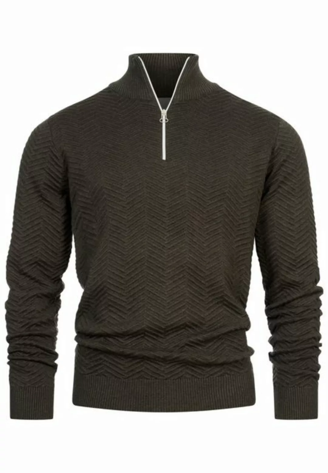 Kronstadt Strickpullover KSCarlo Half-Zip günstig online kaufen