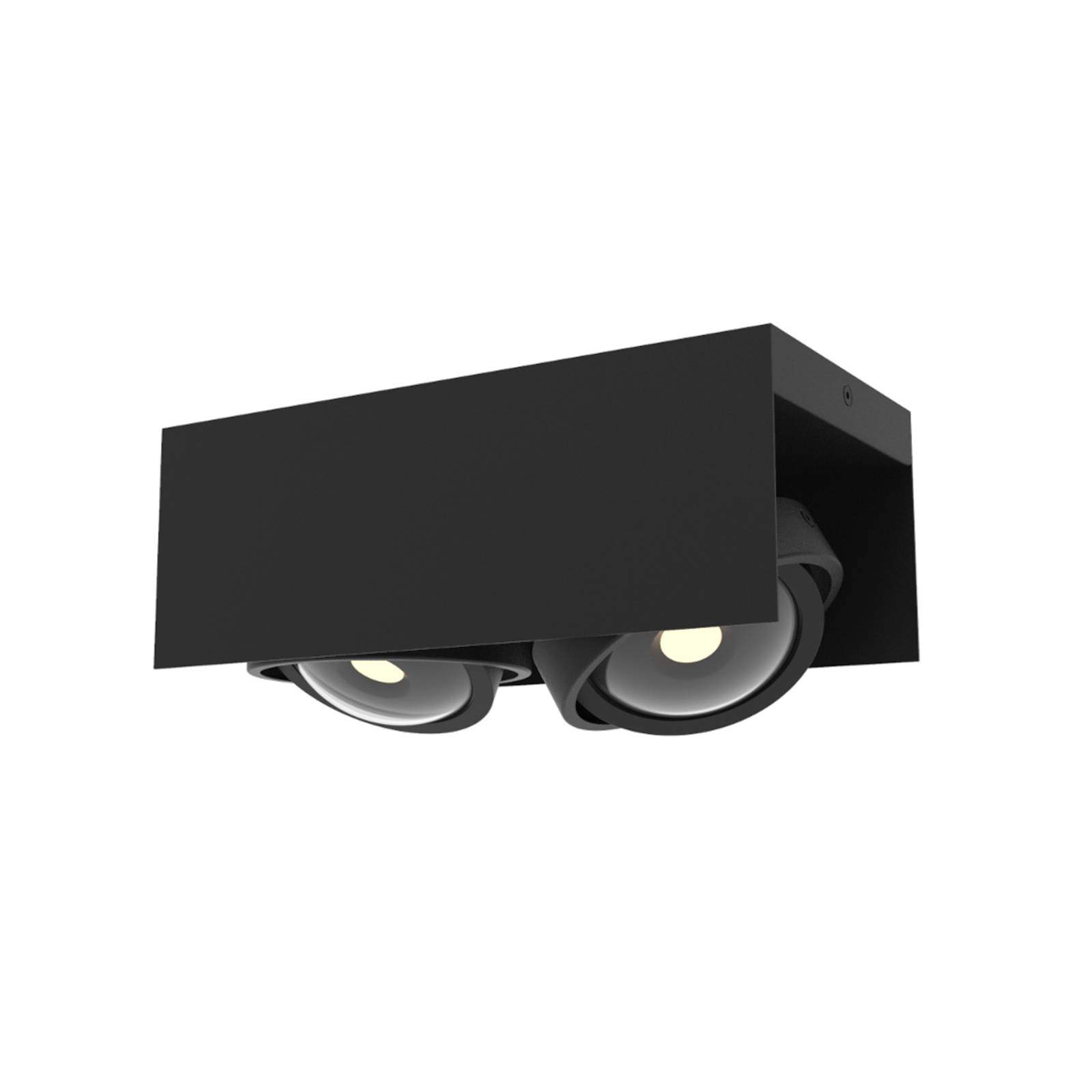 MEGATRON Cardano LED-Deckenspot 2-flammig schwarz günstig online kaufen