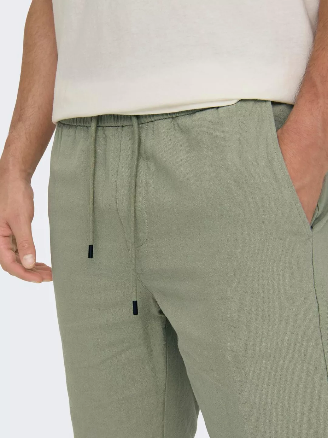 ONLY & SONS Chinoshorts Leichte Stoff Shorts Bermuda Hose ONSLINUS 5058 in günstig online kaufen